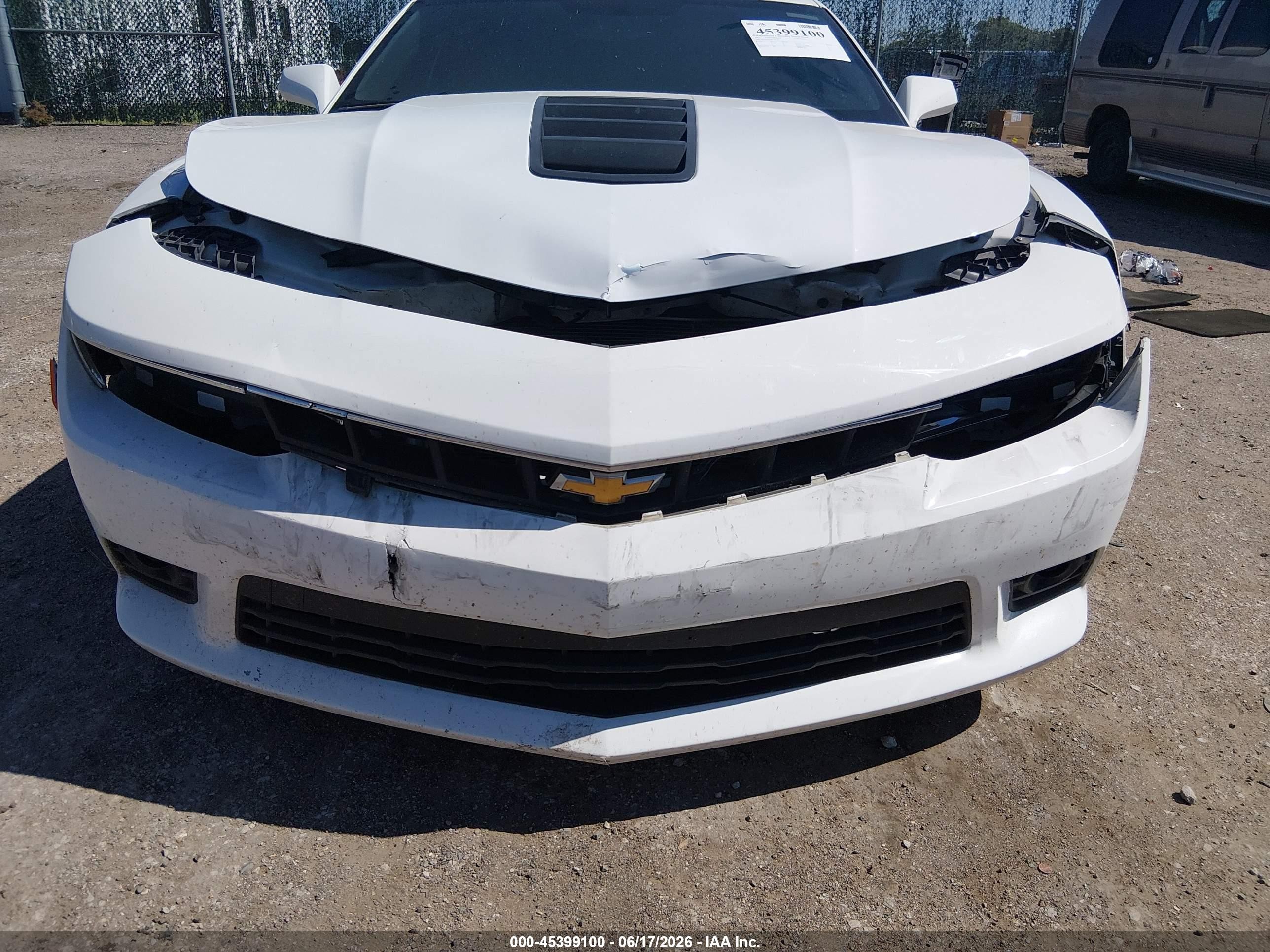 2015 Chevrolet Camaro 1ss White vin: 2G1FH1EJ4F9284105