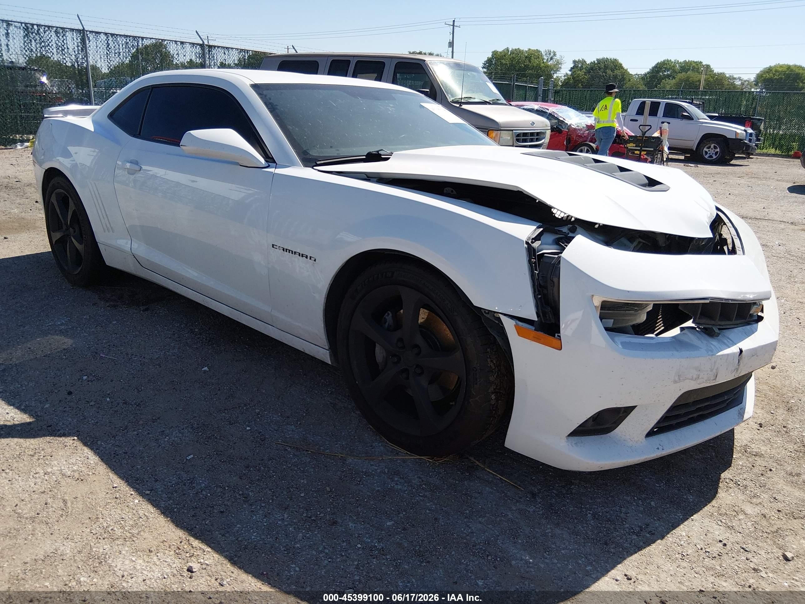2015 Chevrolet Camaro 1ss White vin: 2G1FH1EJ4F9284105