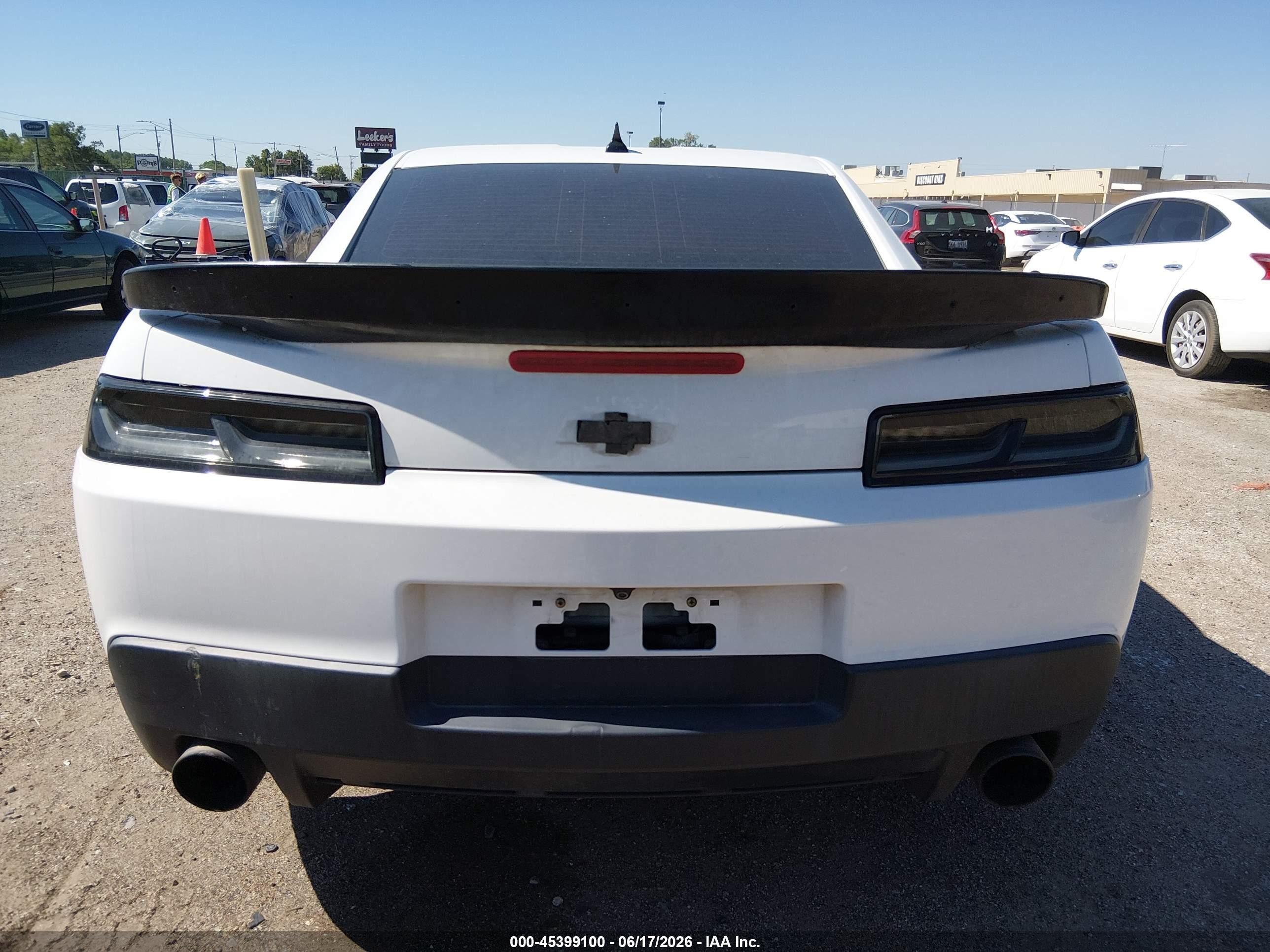 2015 Chevrolet Camaro 1ss White vin: 2G1FH1EJ4F9284105