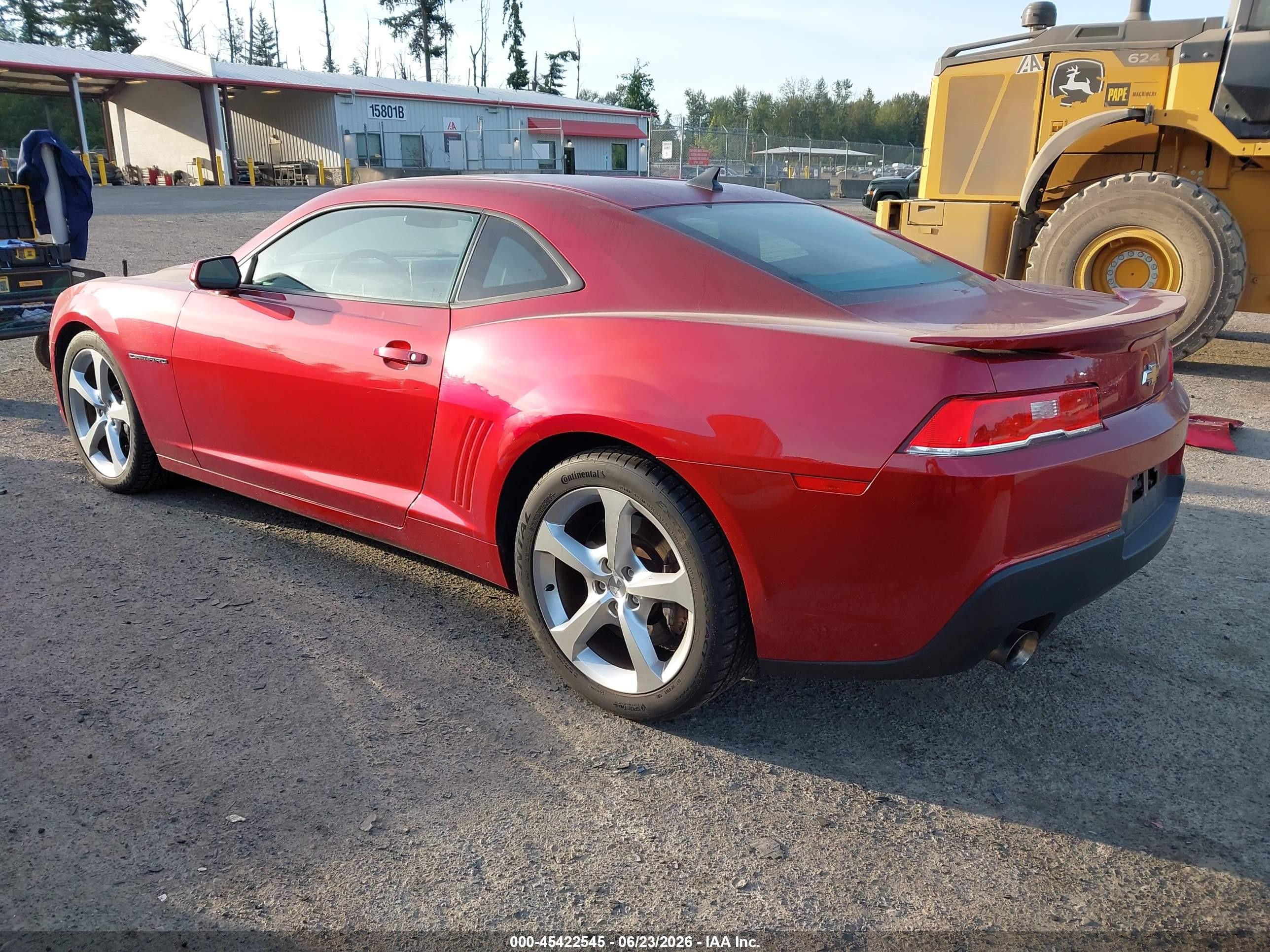 2015 Chevrolet Camaro 1ss Red vin: 2G1FH1EJ8F9241225