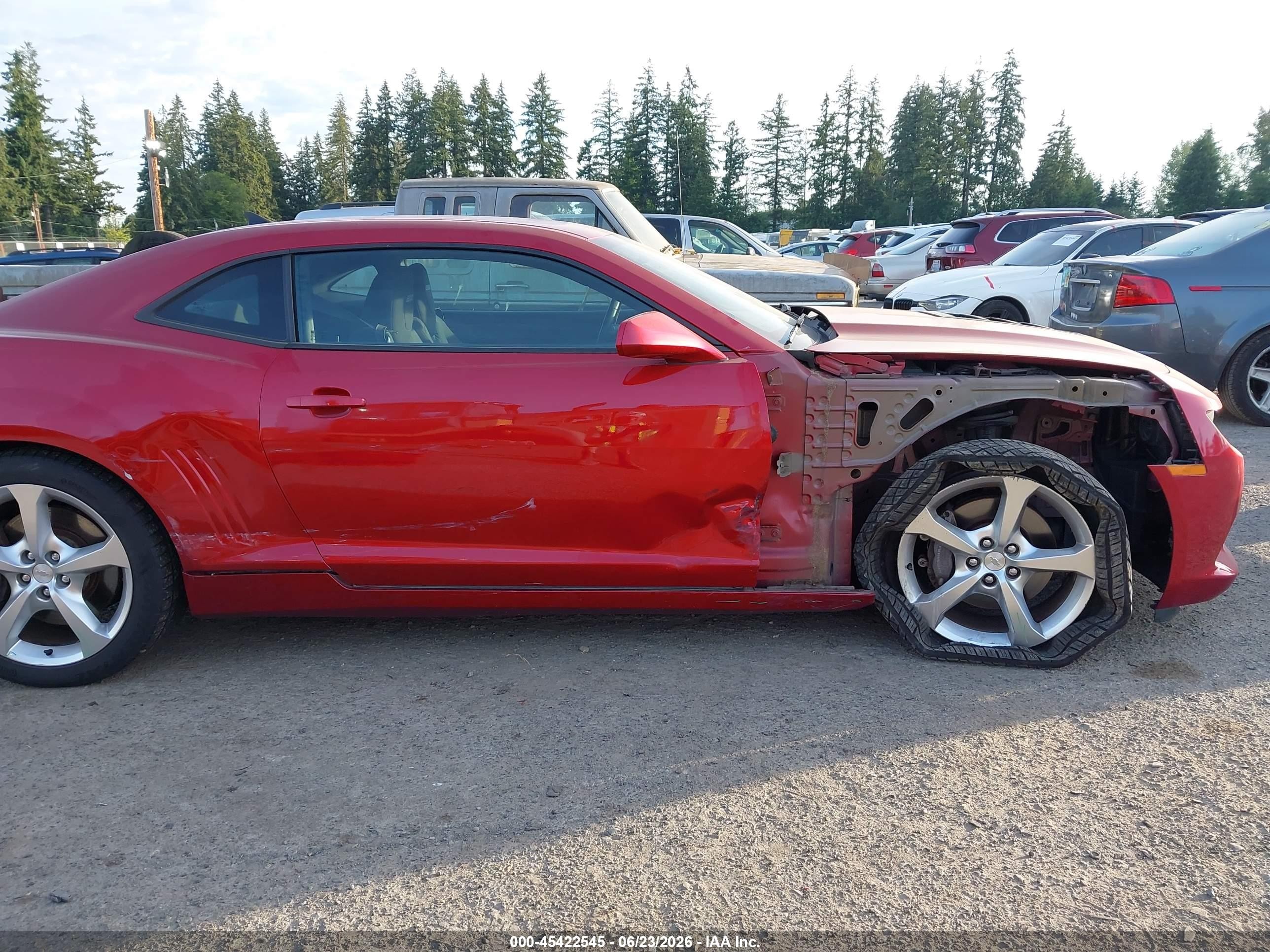 2015 Chevrolet Camaro 1ss Red vin: 2G1FH1EJ8F9241225