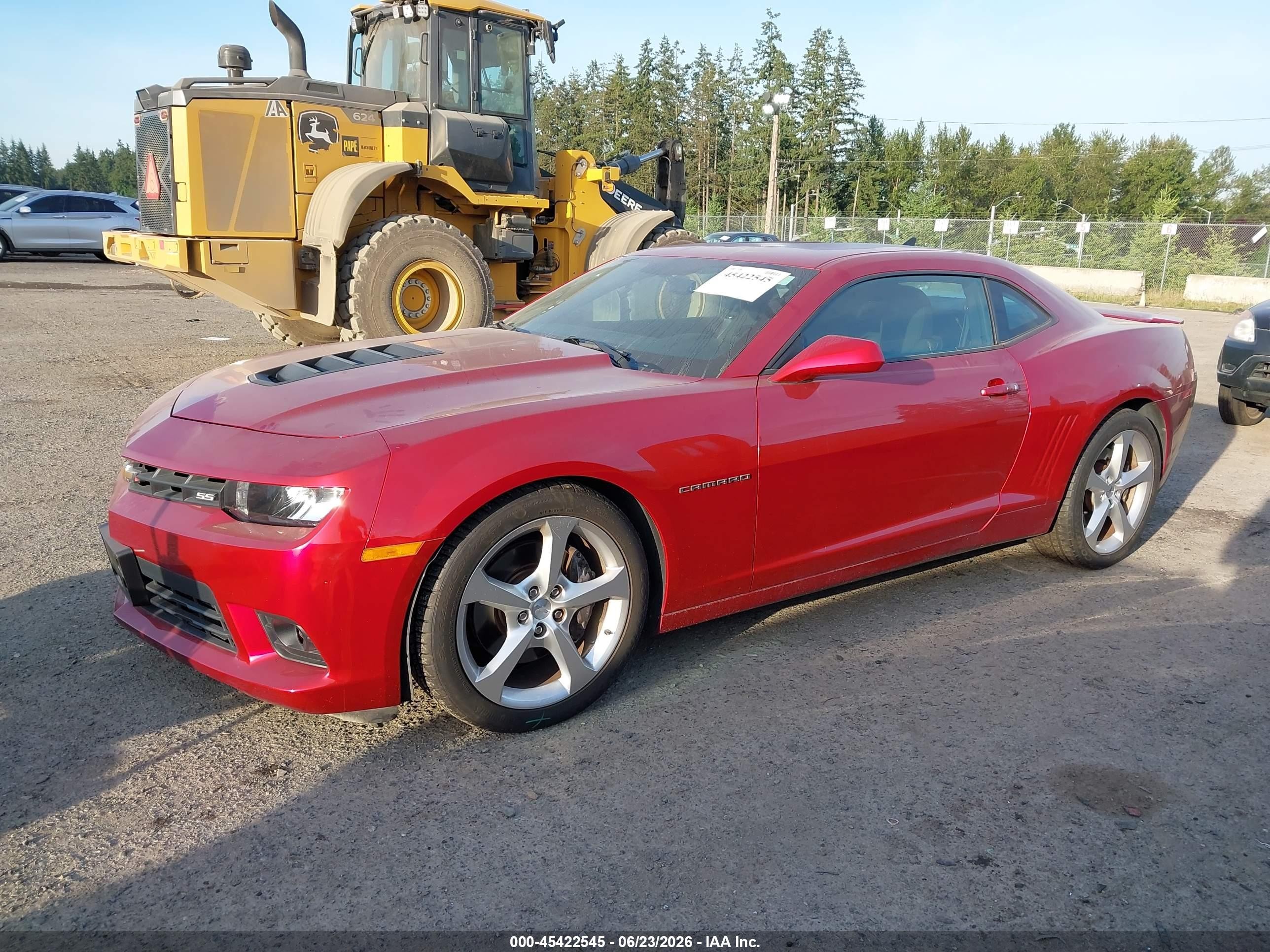 2015 Chevrolet Camaro 1ss Red vin: 2G1FH1EJ8F9241225