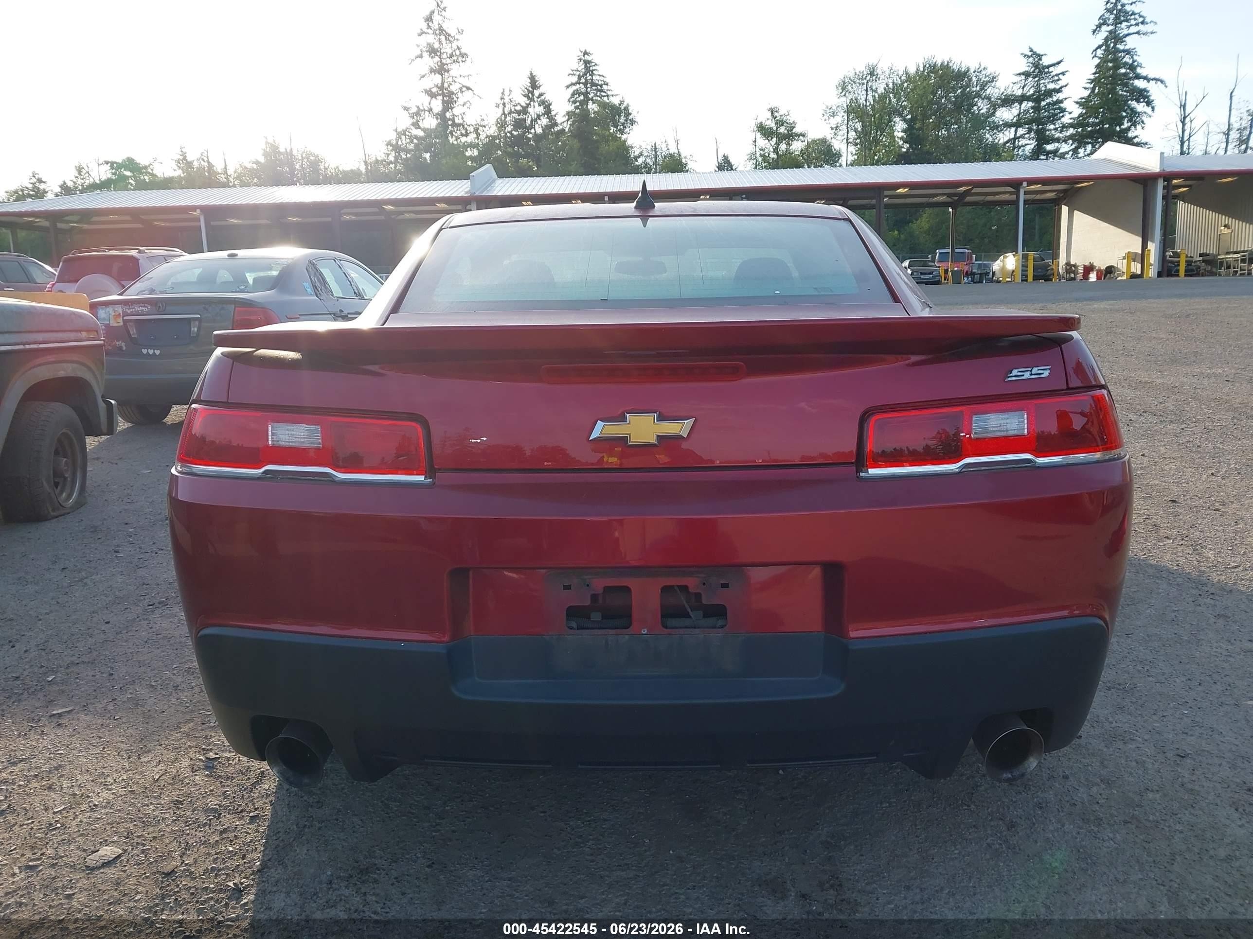 2015 Chevrolet Camaro 1ss Red vin: 2G1FH1EJ8F9241225