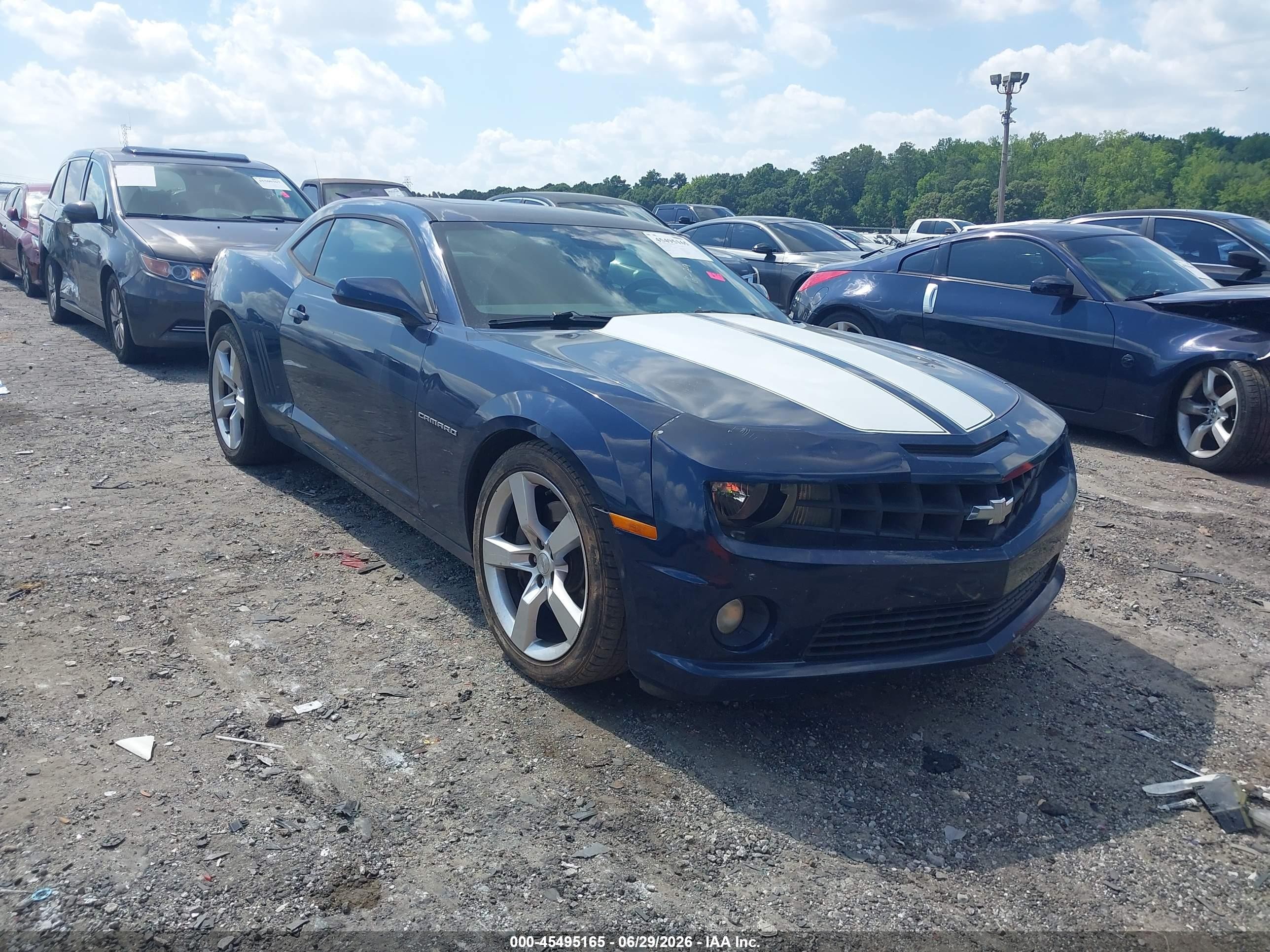 2010 Chevrolet Camaro 1ss Blue vin: 2G1FJ1EJ0A9173788