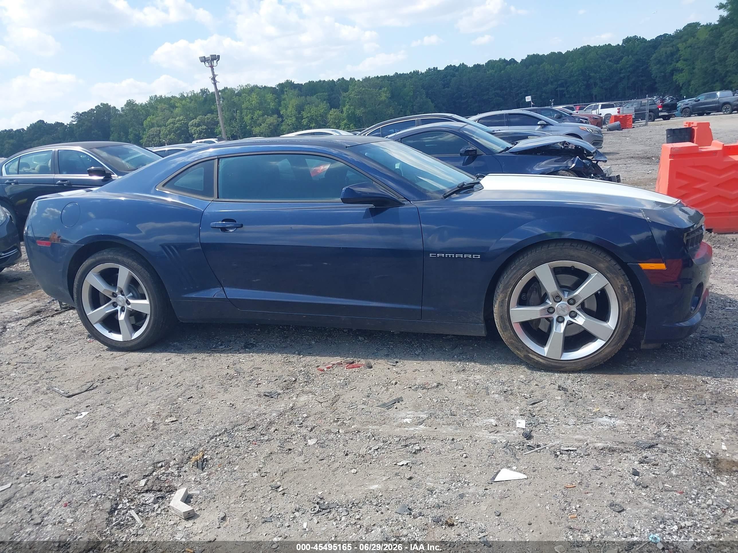 2010 Chevrolet Camaro 1ss Blue vin: 2G1FJ1EJ0A9173788