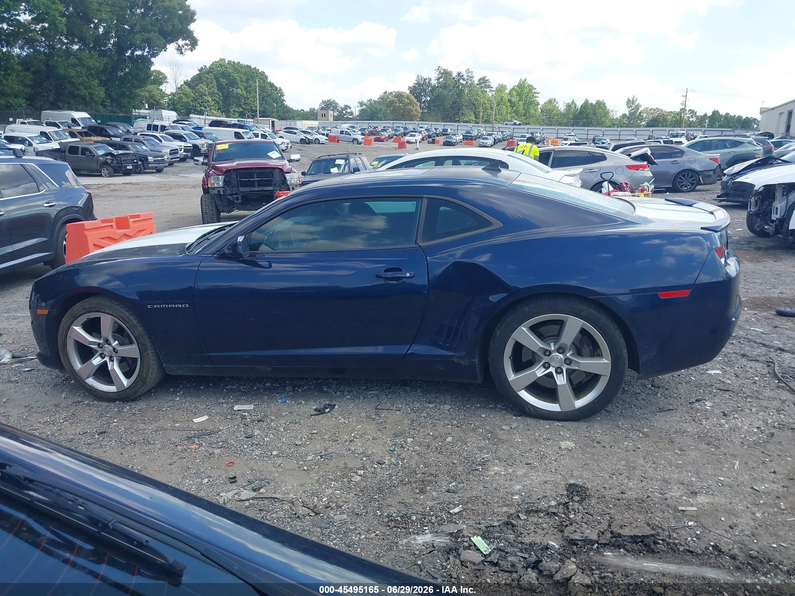 2010 Chevrolet Camaro 1ss Blue vin: 2G1FJ1EJ0A9173788