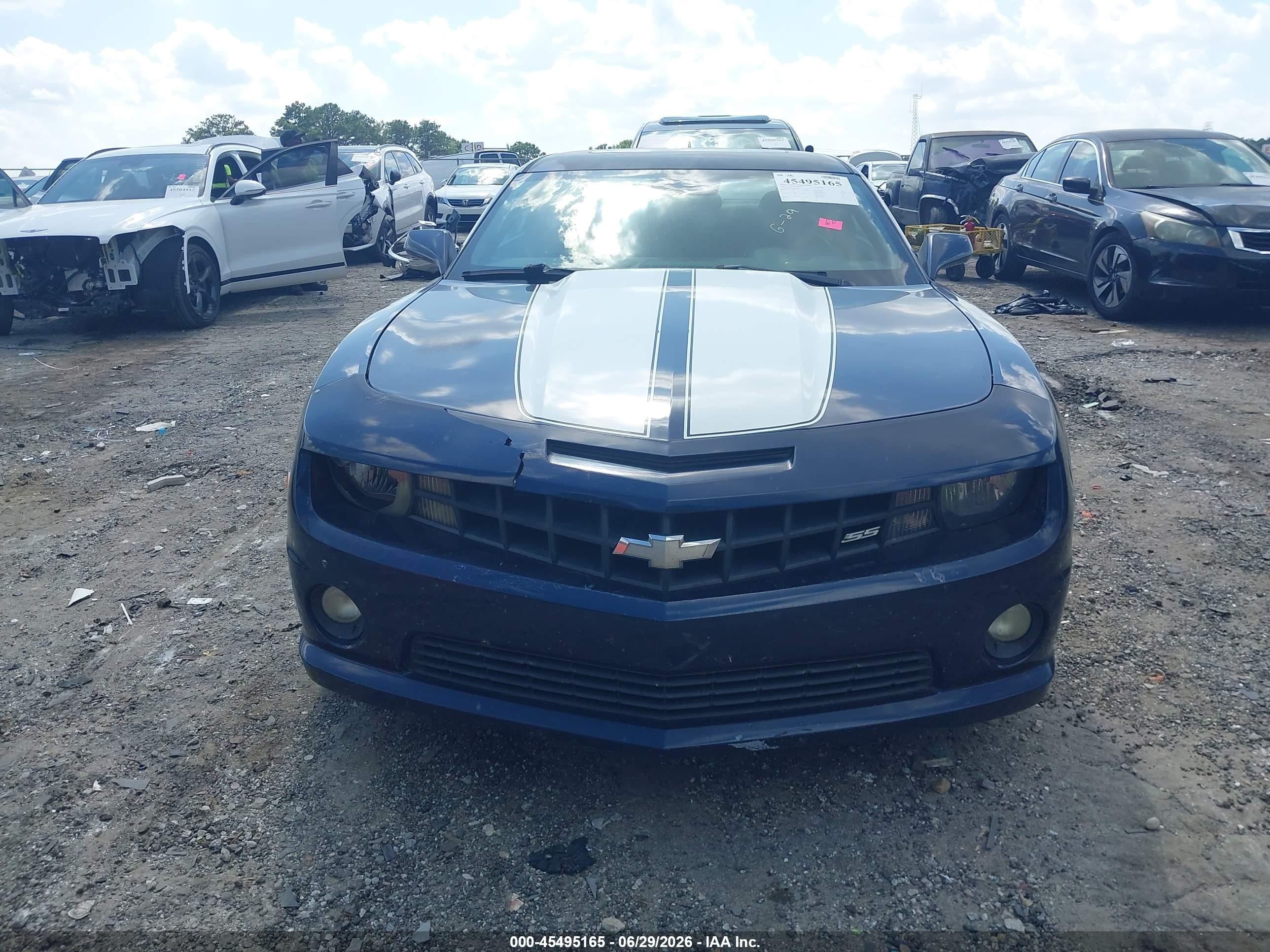 2010 Chevrolet Camaro 1ss Blue vin: 2G1FJ1EJ0A9173788
