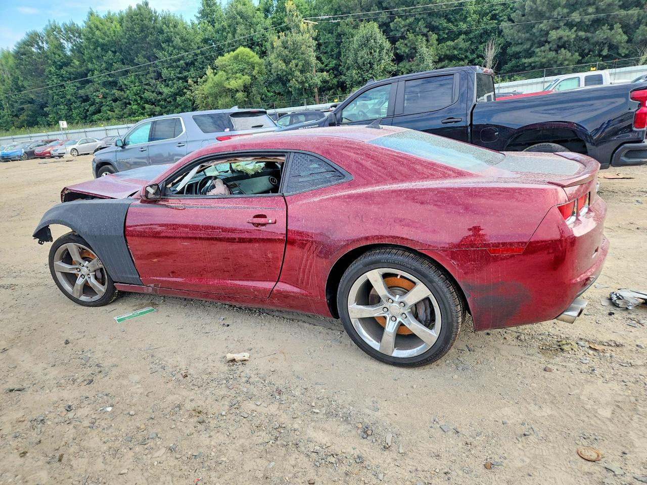 2011 Chevrolet Camaro Ss Burgundy vin: 2G1FJ1EJ1B9130773