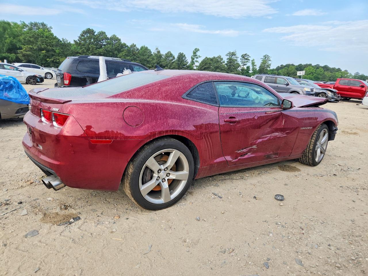 2011 Chevrolet Camaro Ss Burgundy vin: 2G1FJ1EJ1B9130773