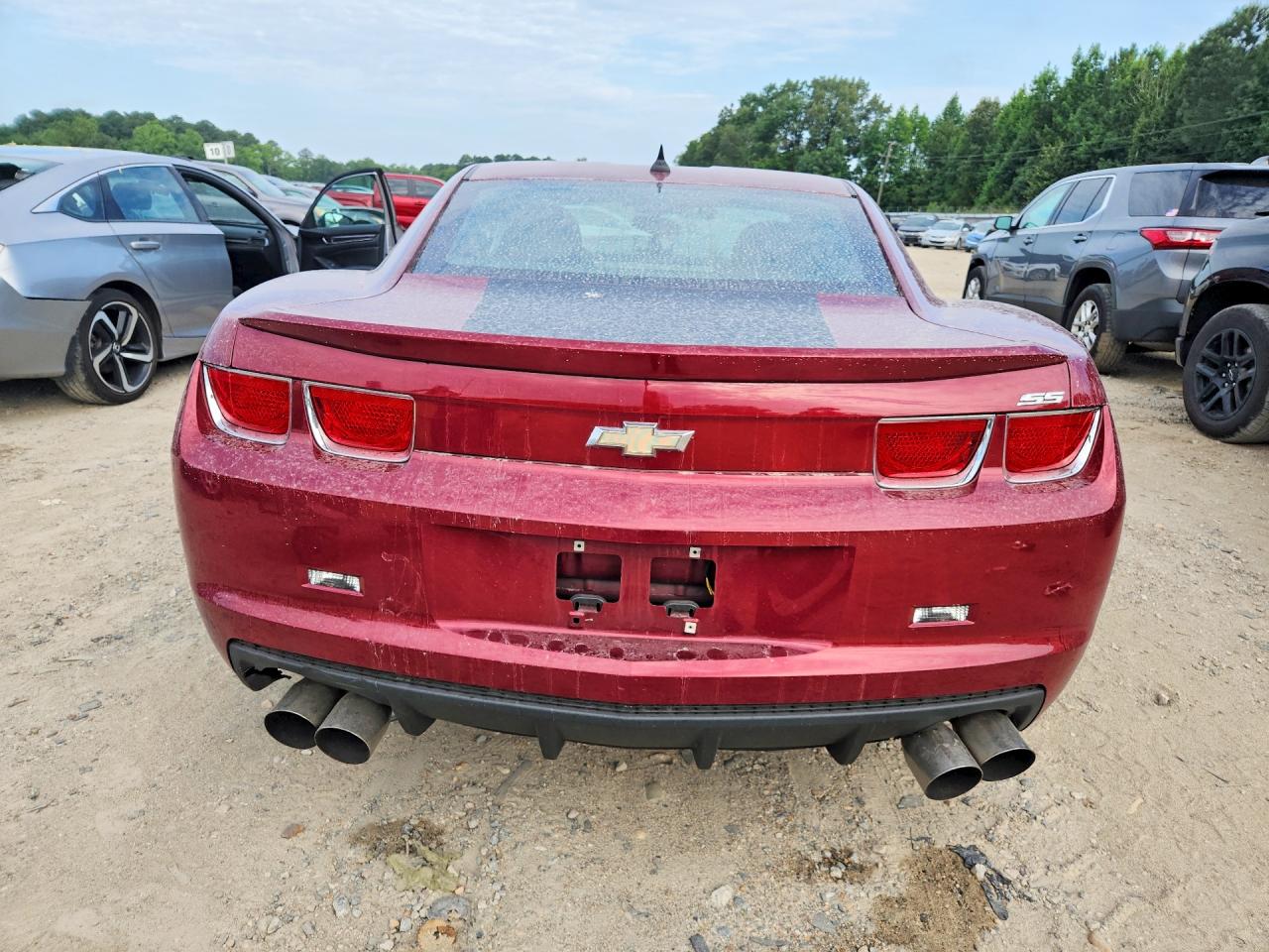 2011 Chevrolet Camaro Ss Burgundy vin: 2G1FJ1EJ1B9130773