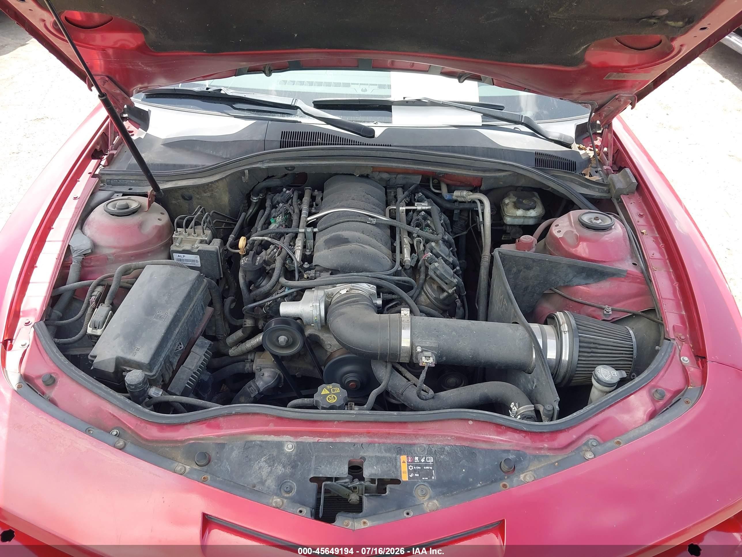 2013 Chevrolet Camaro 1ss Red vin: 2G1FJ1EJ1D9186974