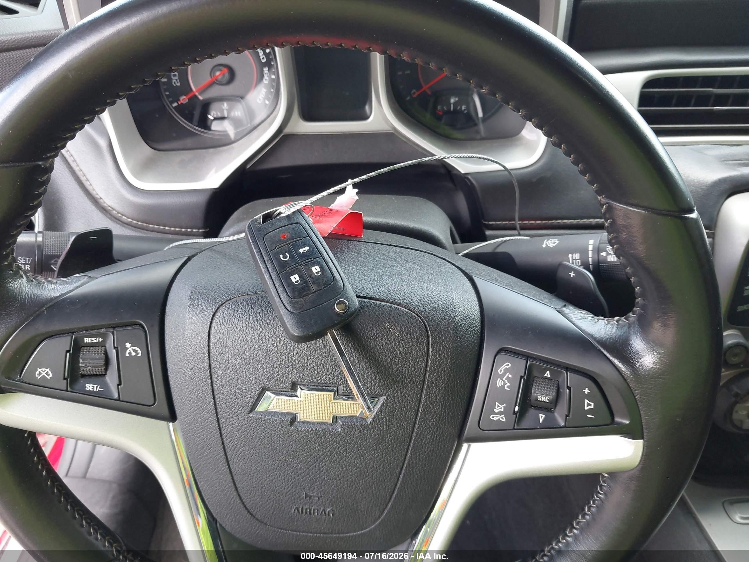 2013 Chevrolet Camaro 1ss Red vin: 2G1FJ1EJ1D9186974