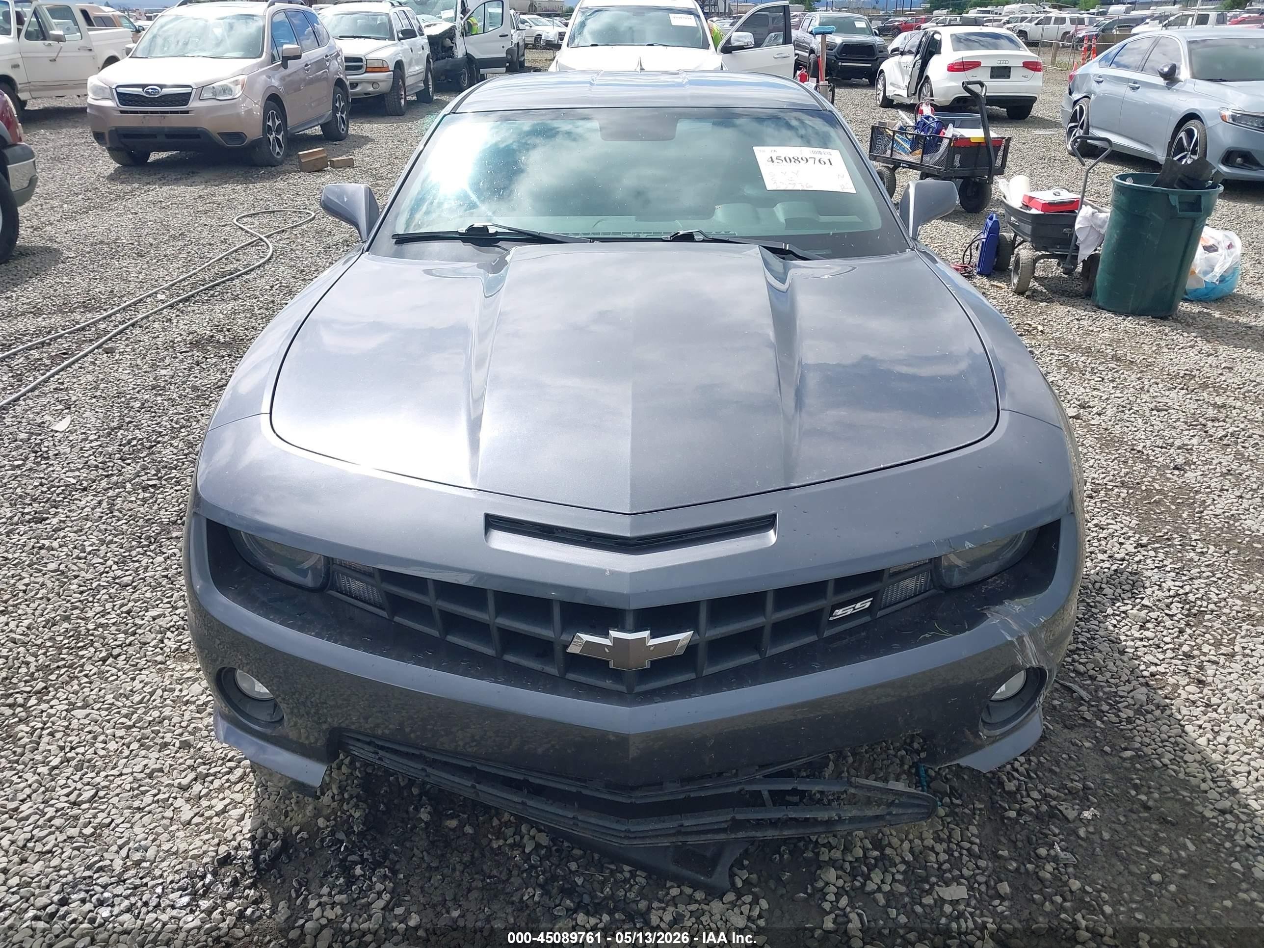 2010 Chevrolet Camaro 1ss Gray vin: 2G1FJ1EJ2A9198336
