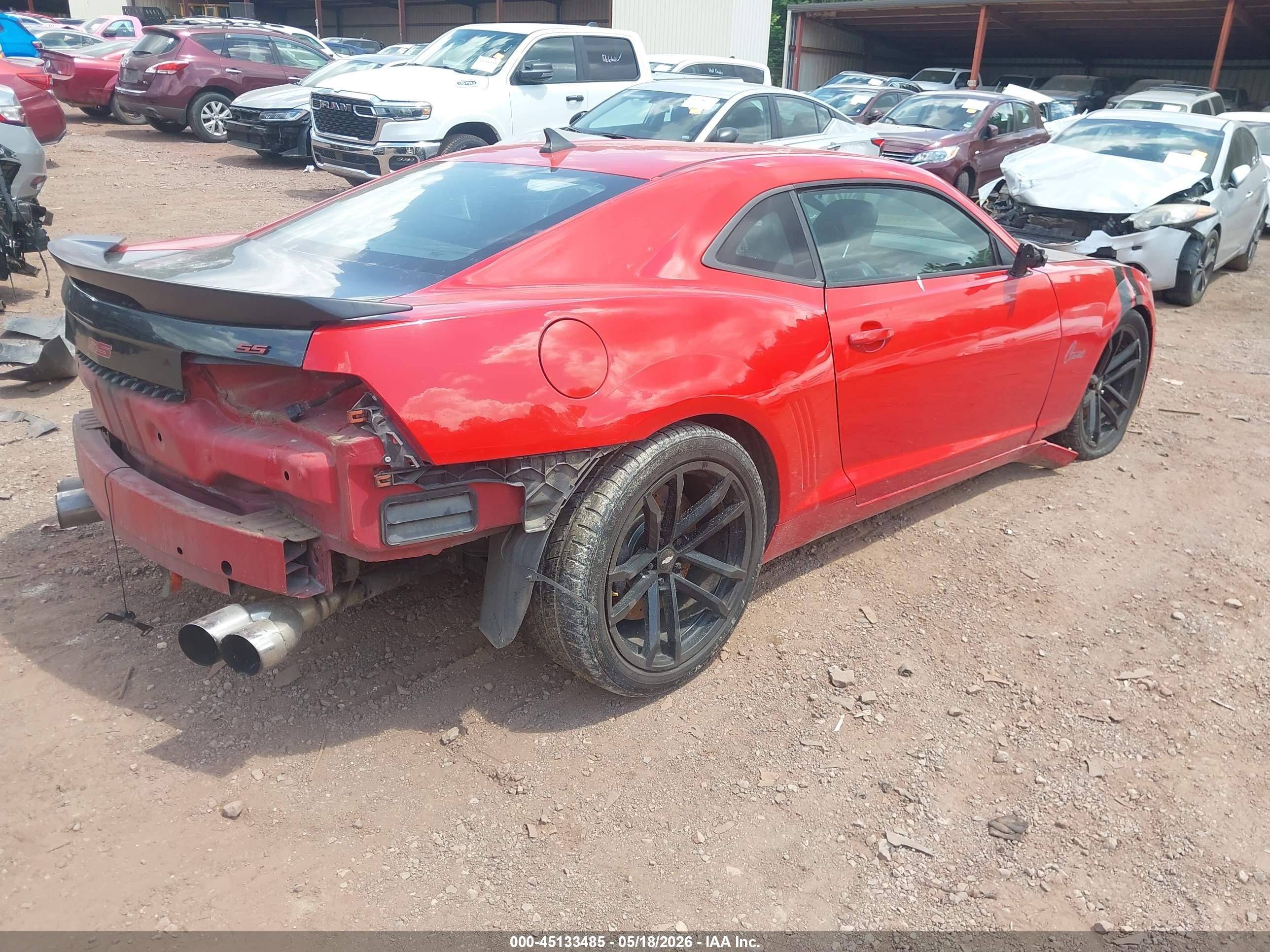 2011 Chevrolet Camaro 1ss Красный vin: 2G1FJ1EJ2B9198886