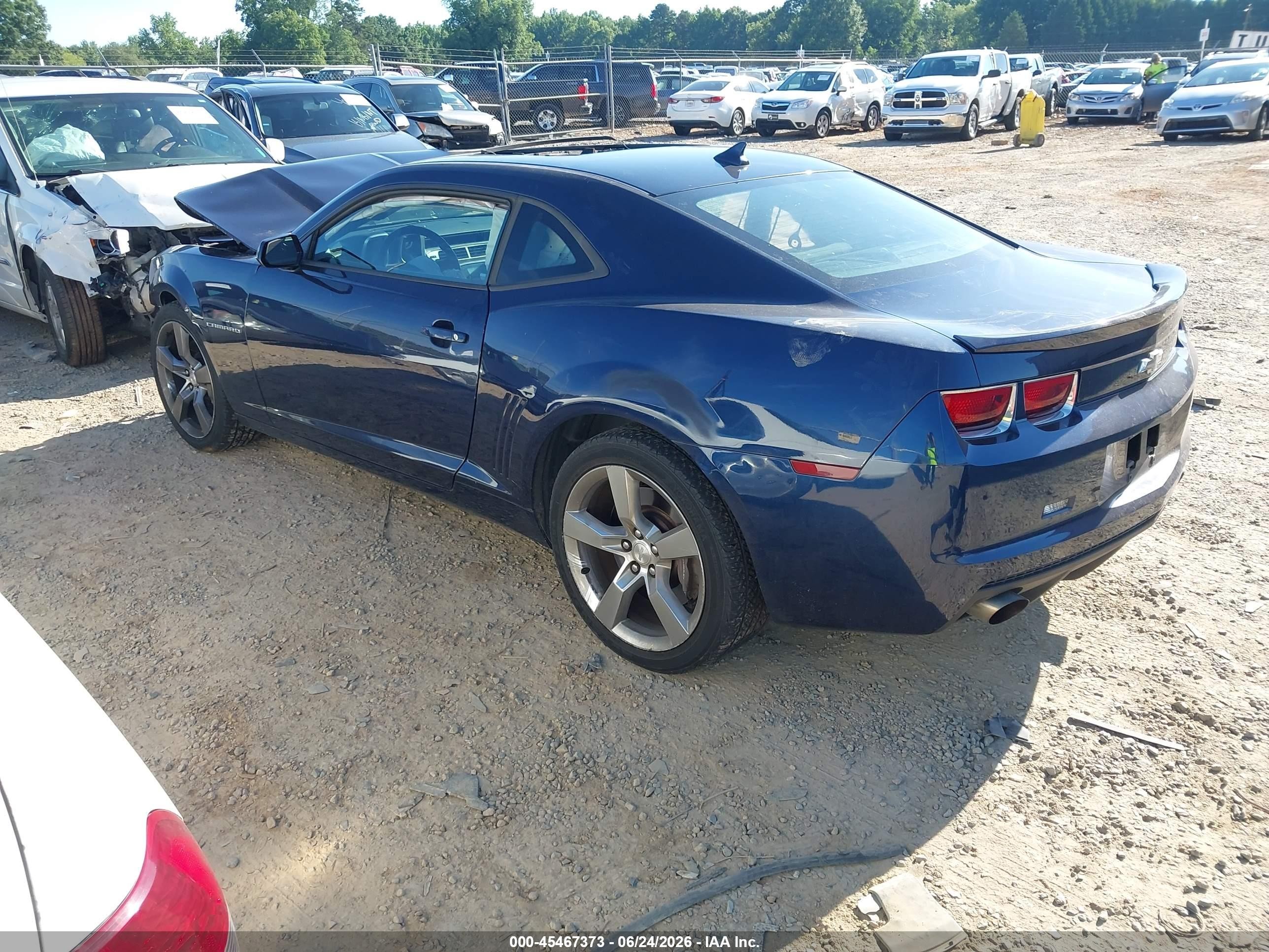 2012 Chevrolet Camaro 1ss Blue vin: 2G1FJ1EJ3C9164036