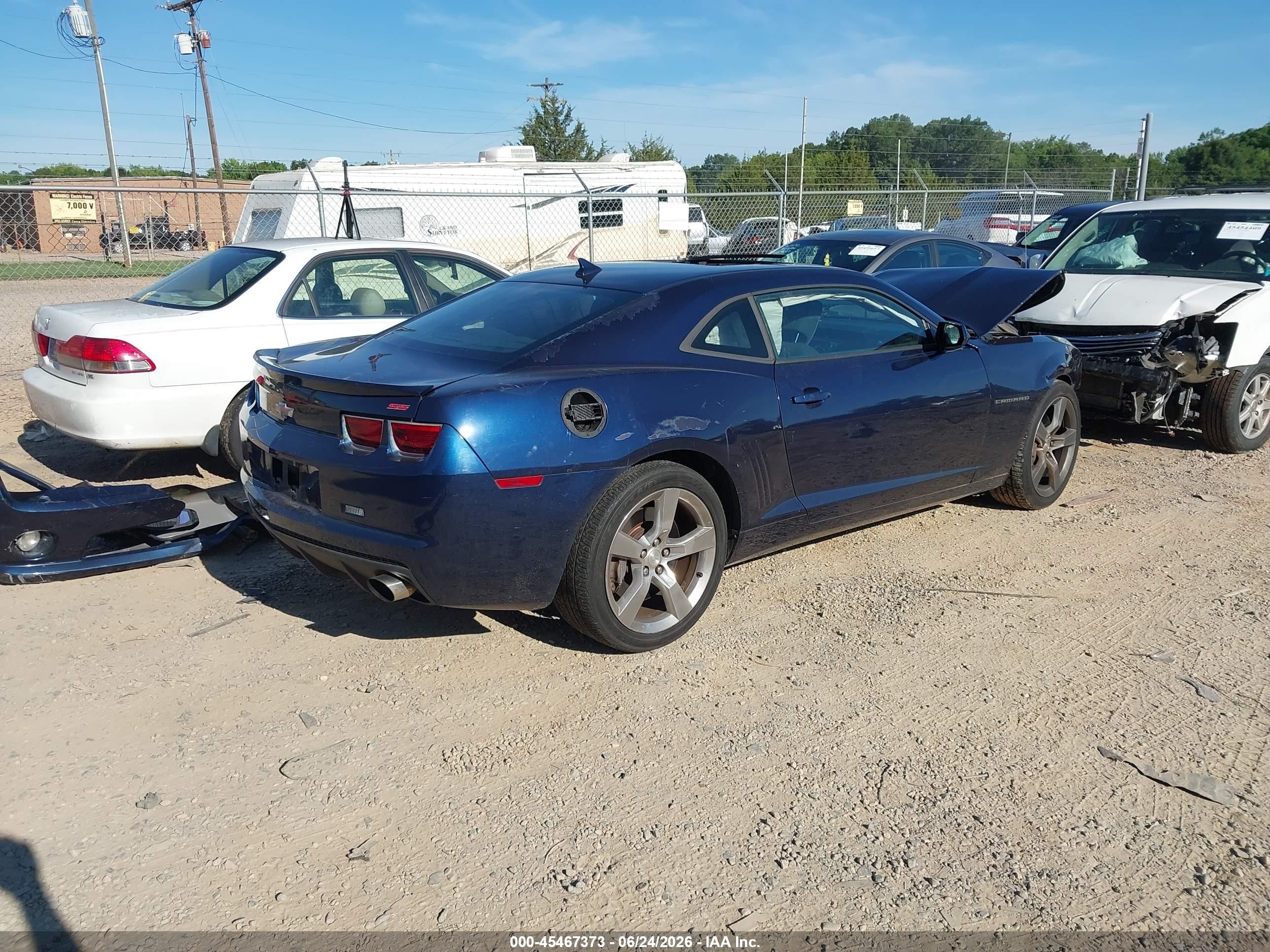 2012 Chevrolet Camaro 1ss Blue vin: 2G1FJ1EJ3C9164036