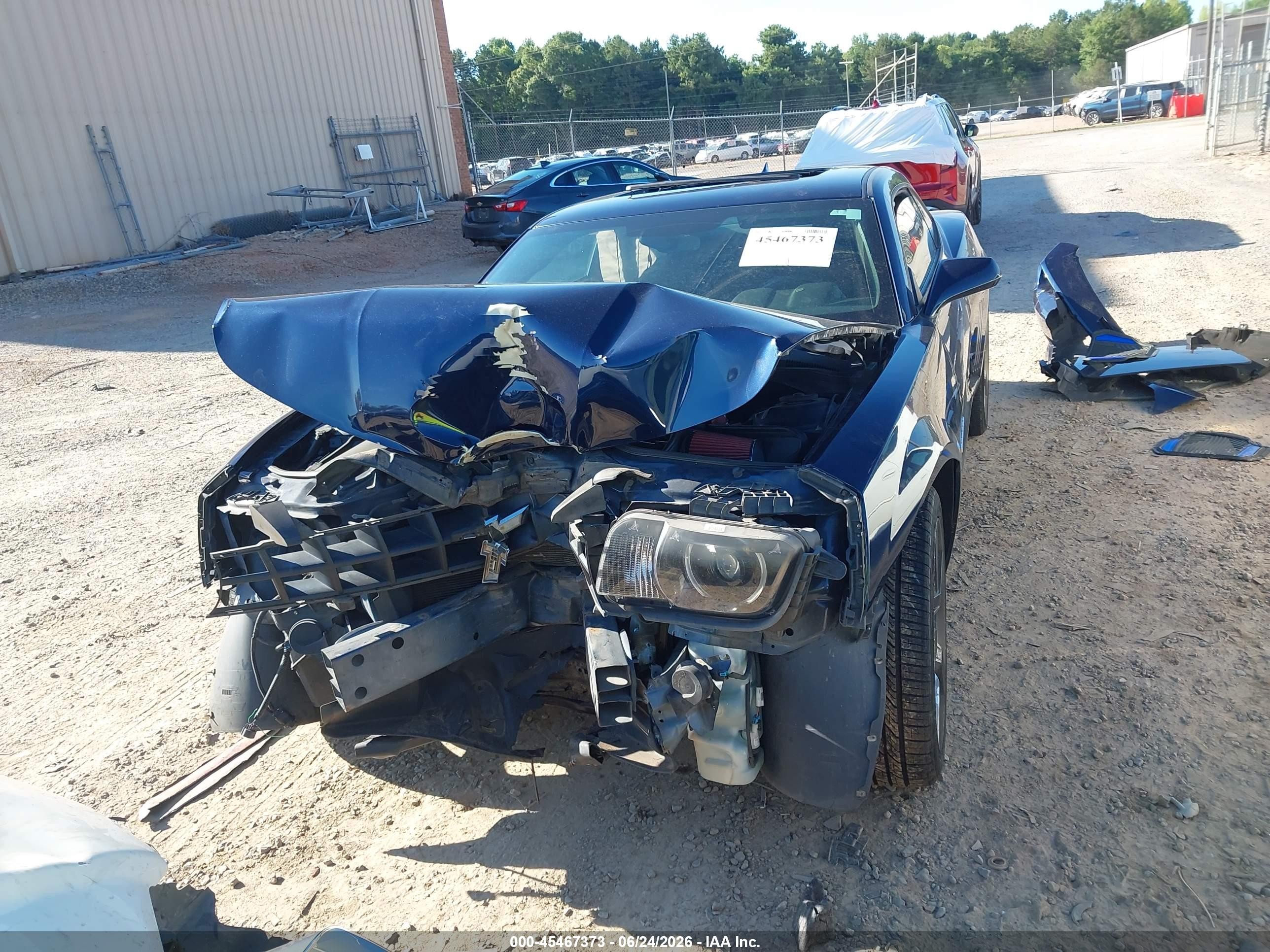 2012 Chevrolet Camaro 1ss Blue vin: 2G1FJ1EJ3C9164036