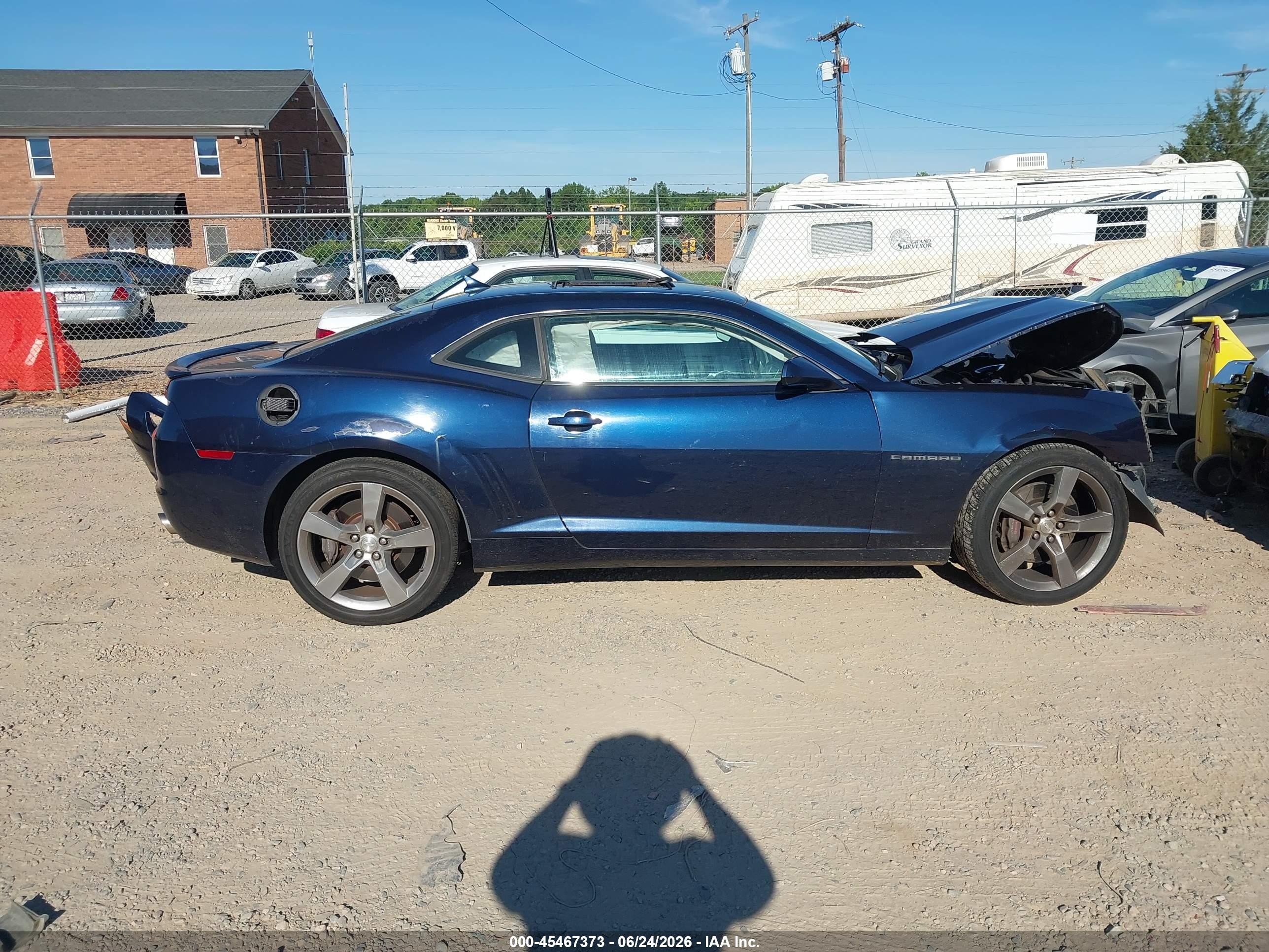 2012 Chevrolet Camaro 1ss Blue vin: 2G1FJ1EJ3C9164036