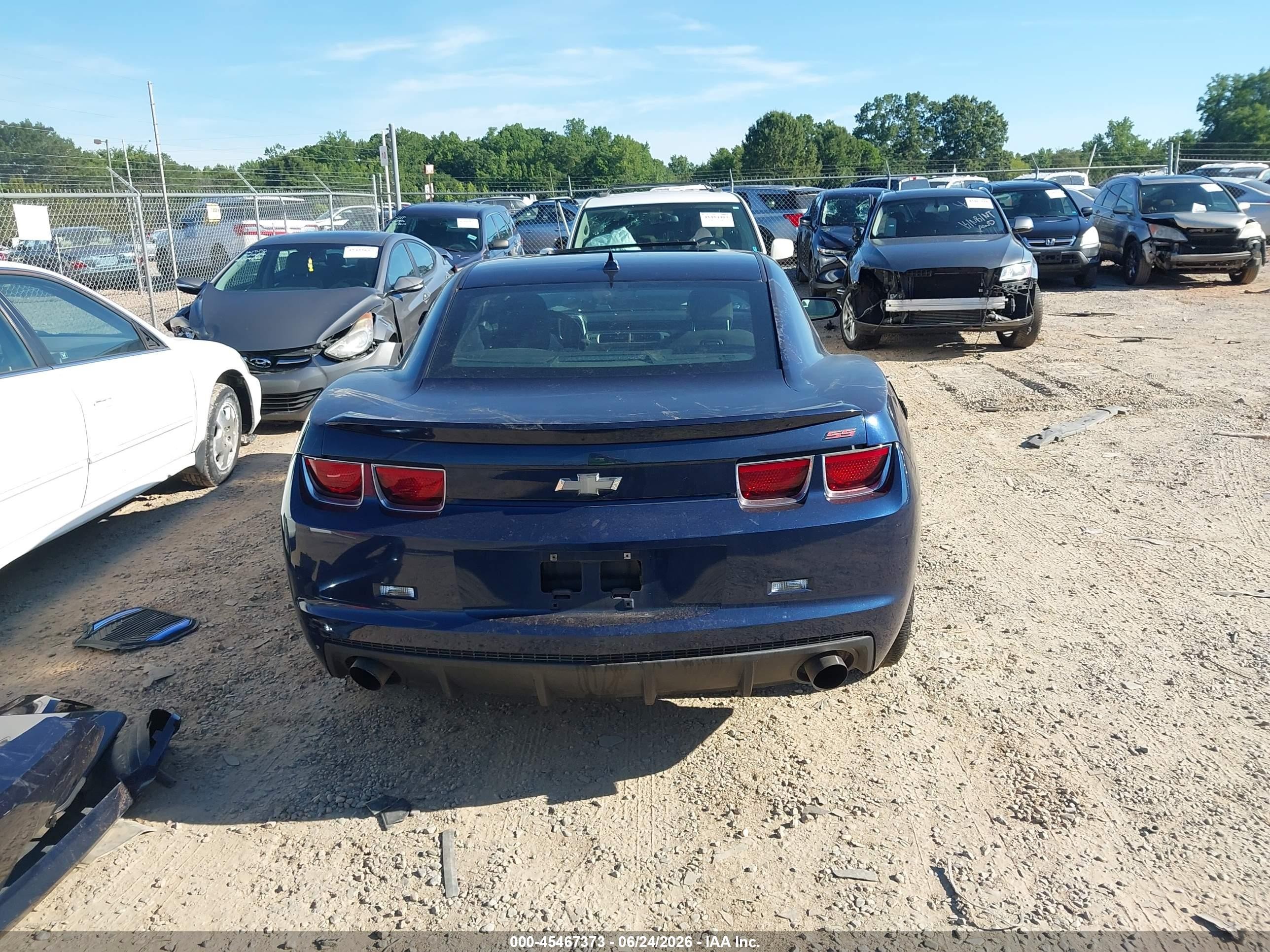 2012 Chevrolet Camaro 1ss Blue vin: 2G1FJ1EJ3C9164036
