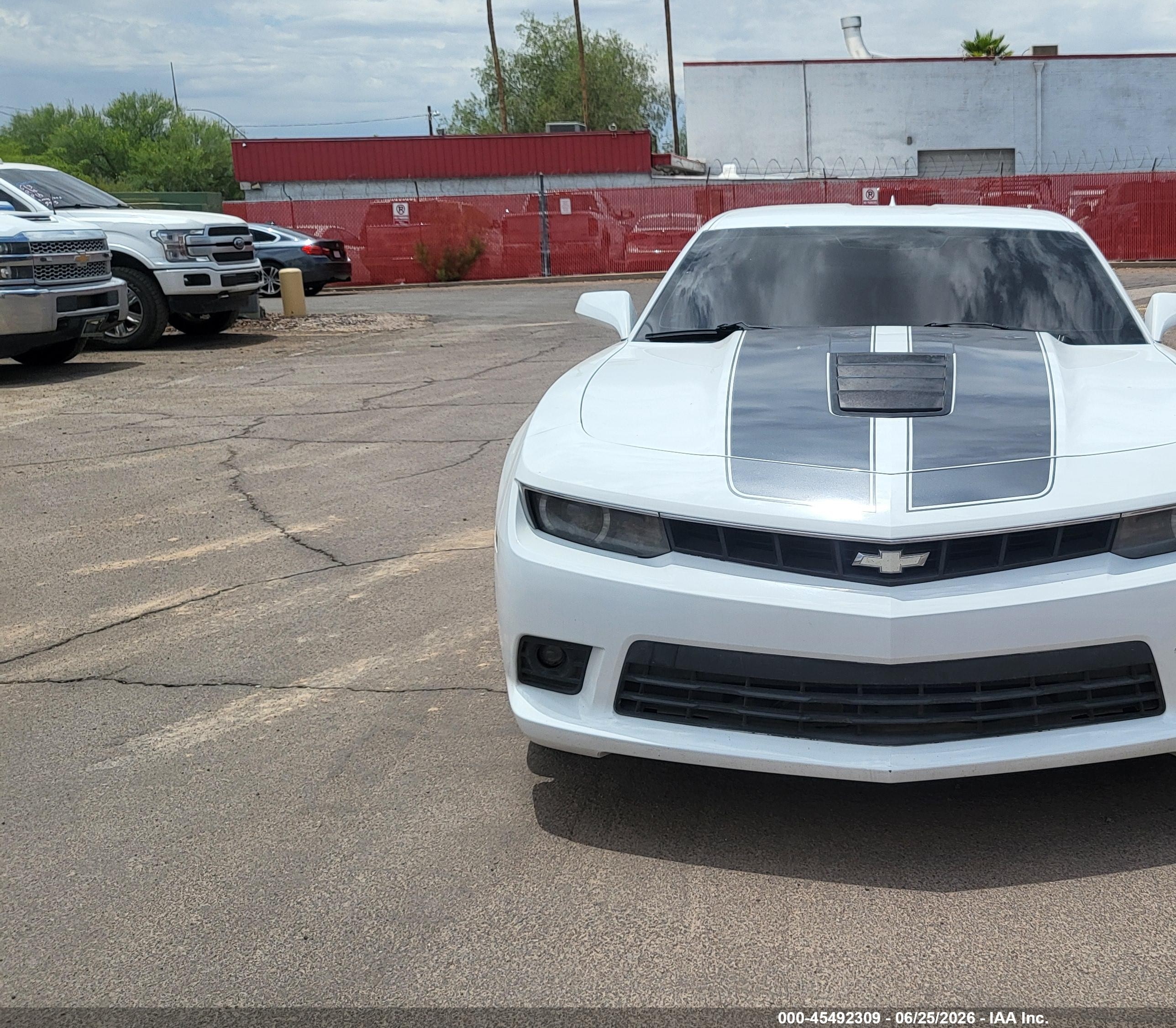 2014 Chevrolet Camaro 1ss White vin: 2G1FJ1EJ3E9289203