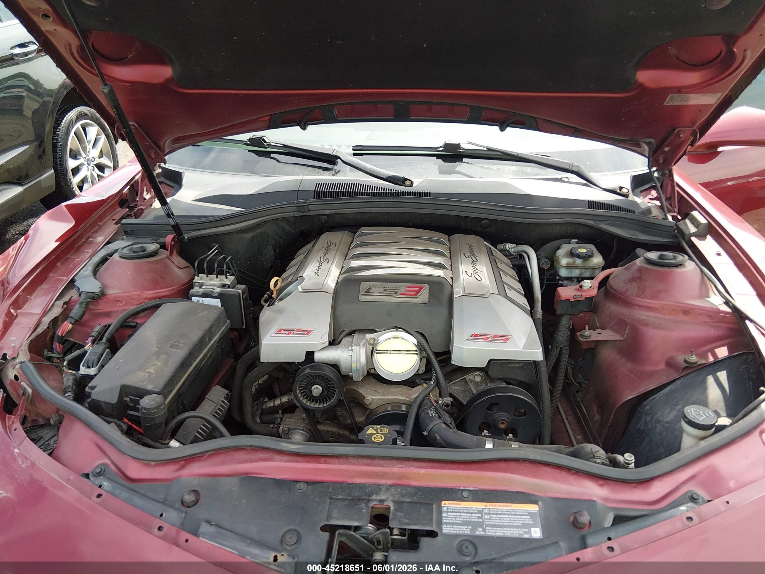 2010 Chevrolet Camaro 1ss Red vin: 2G1FJ1EJ4A9192795