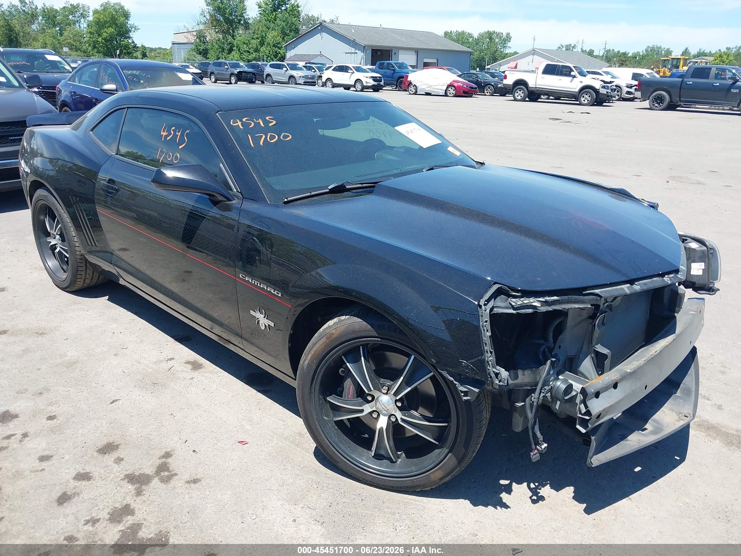 2013 Chevrolet Camaro 1ss Black vin: 2G1FJ1EJ5D9116815