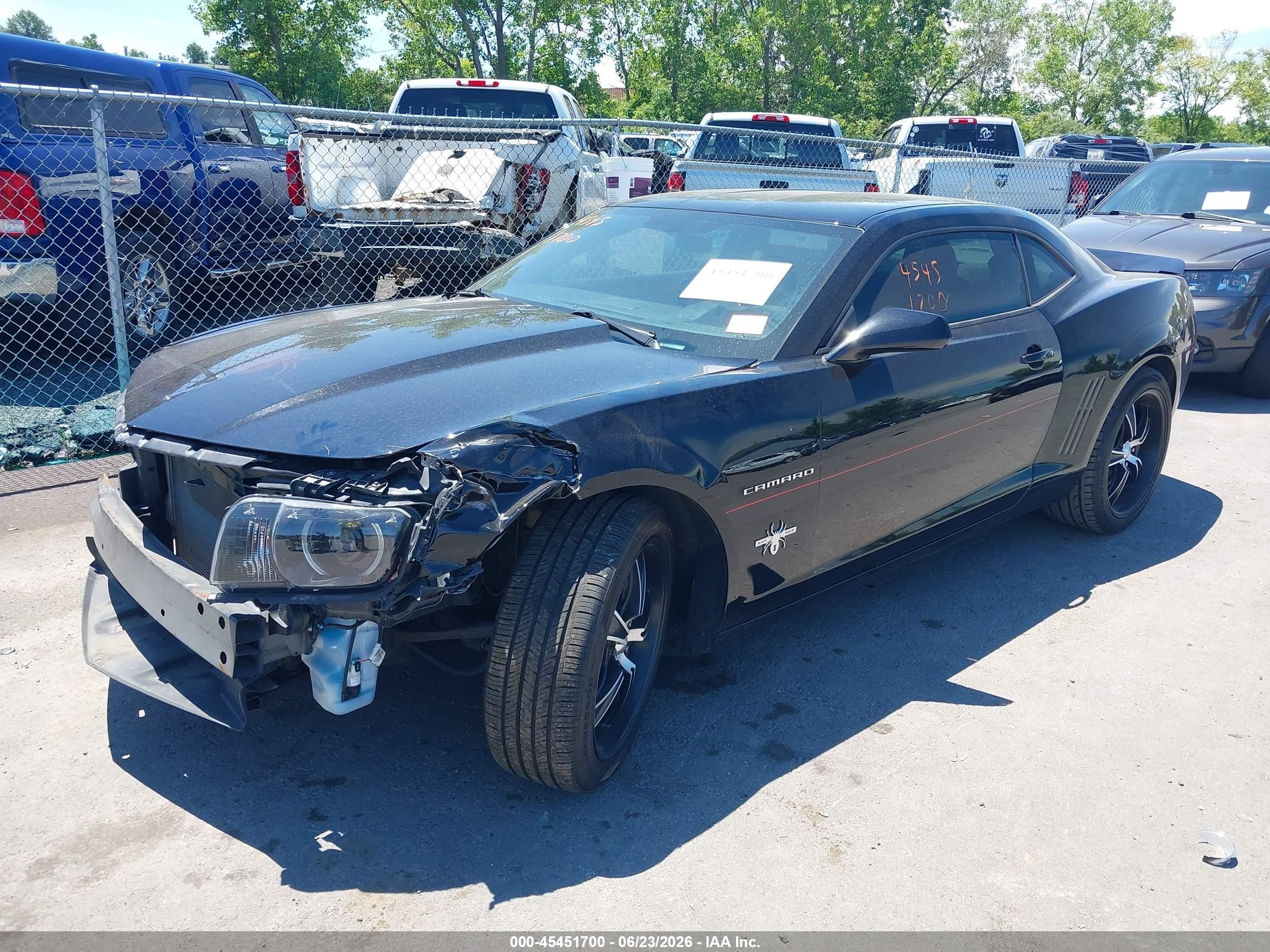 2013 Chevrolet Camaro 1ss Black vin: 2G1FJ1EJ5D9116815