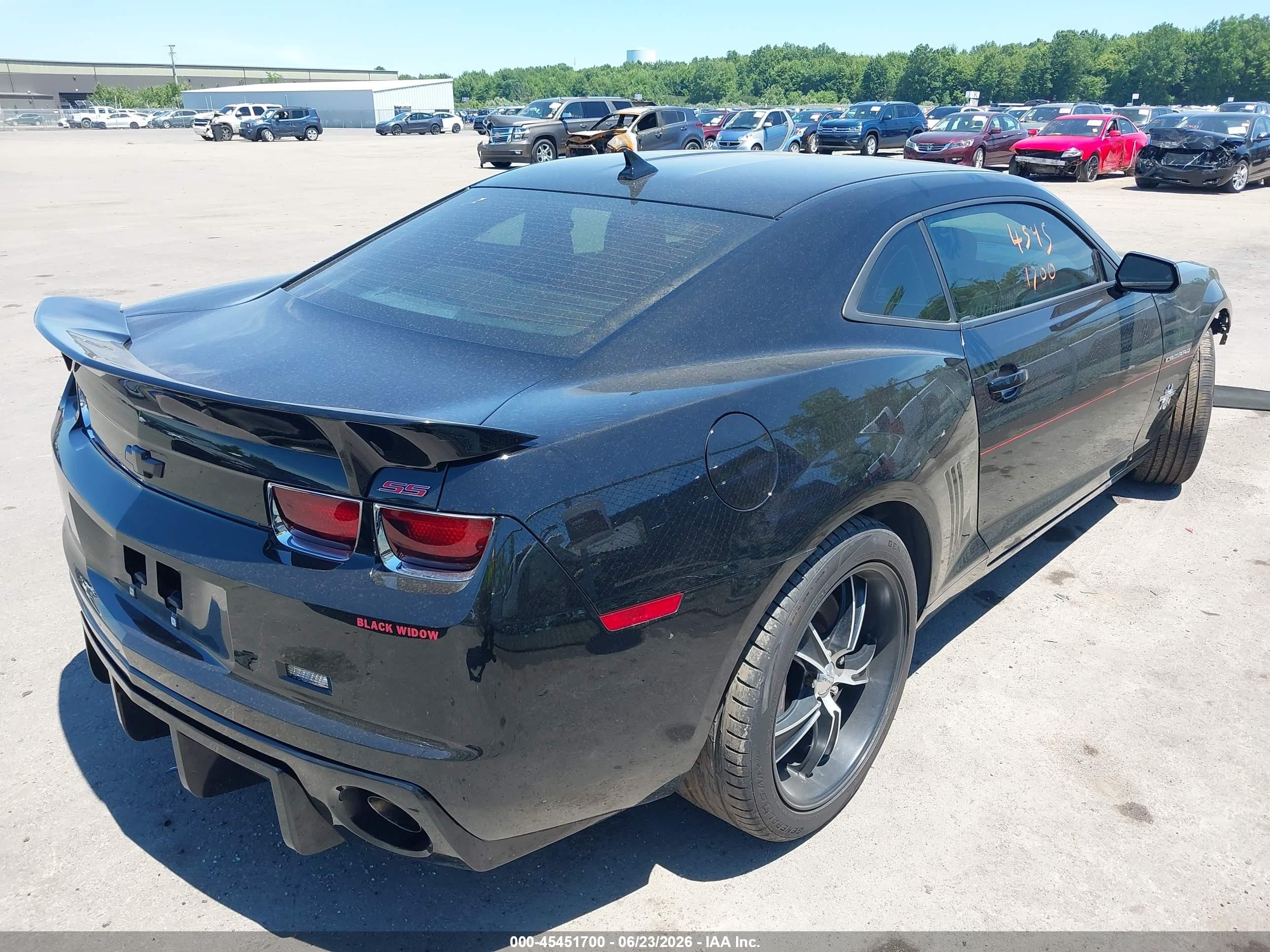 2013 Chevrolet Camaro 1ss Black vin: 2G1FJ1EJ5D9116815