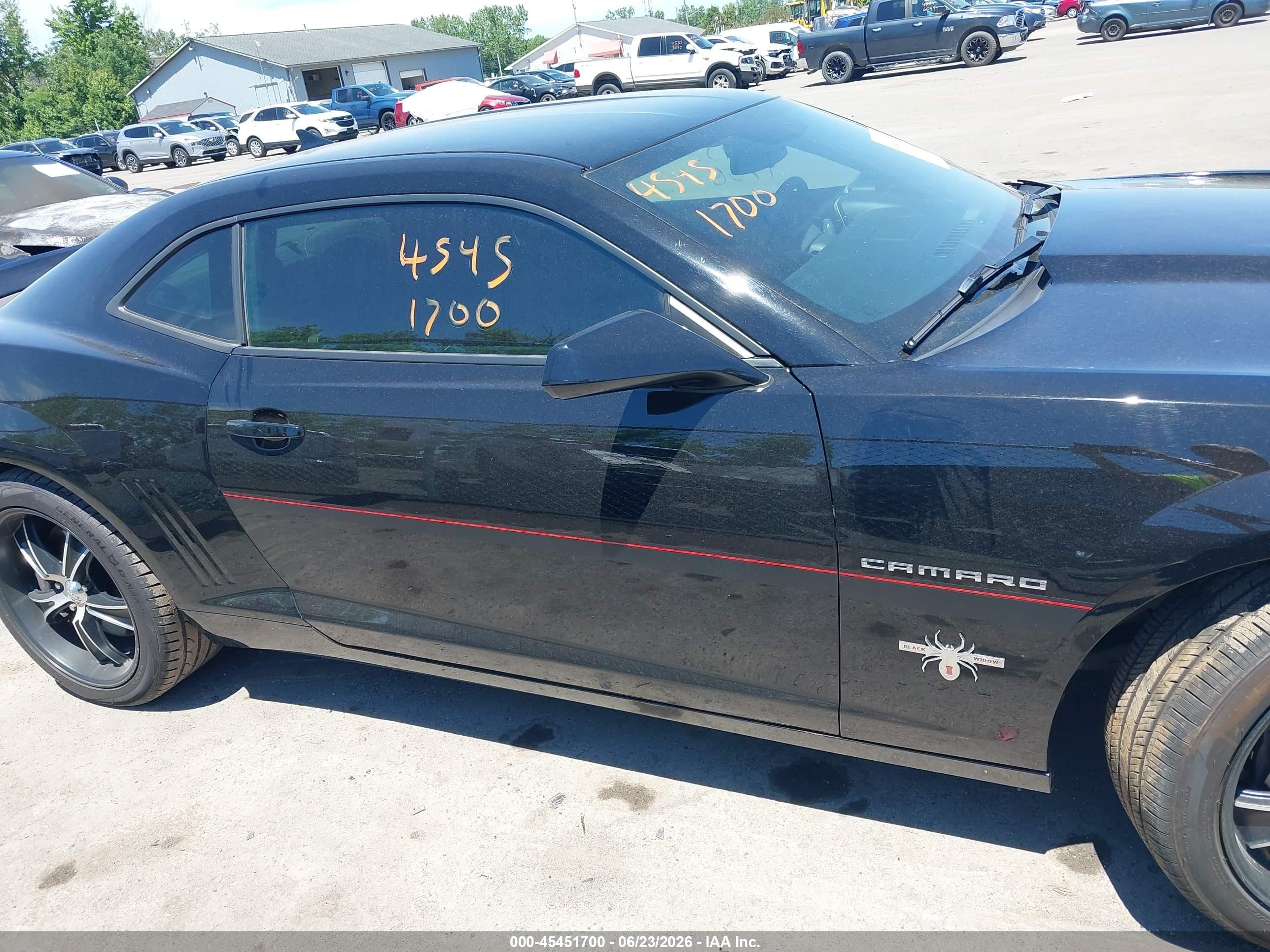 2013 Chevrolet Camaro 1ss Black vin: 2G1FJ1EJ5D9116815