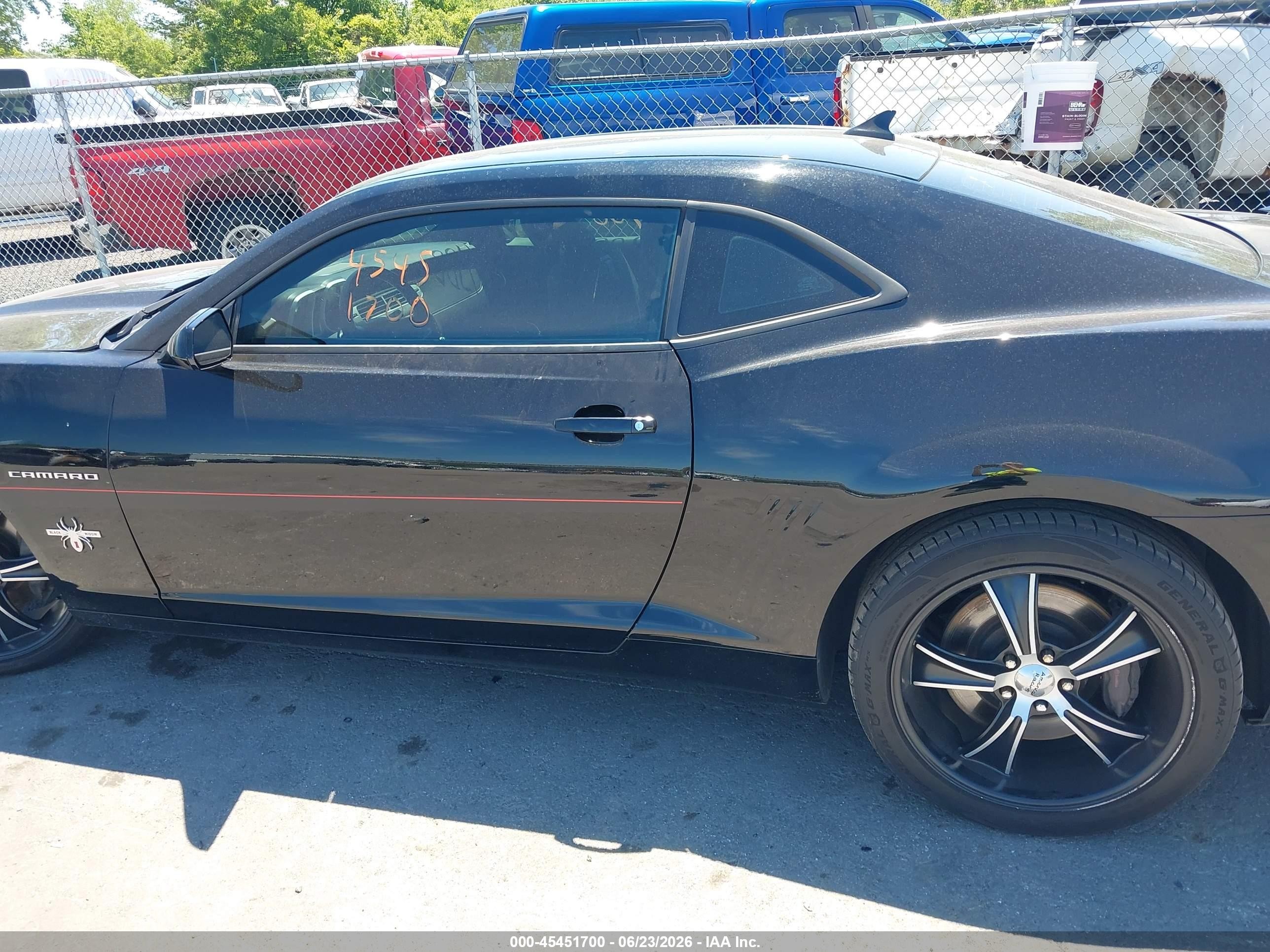 2013 Chevrolet Camaro 1ss Black vin: 2G1FJ1EJ5D9116815
