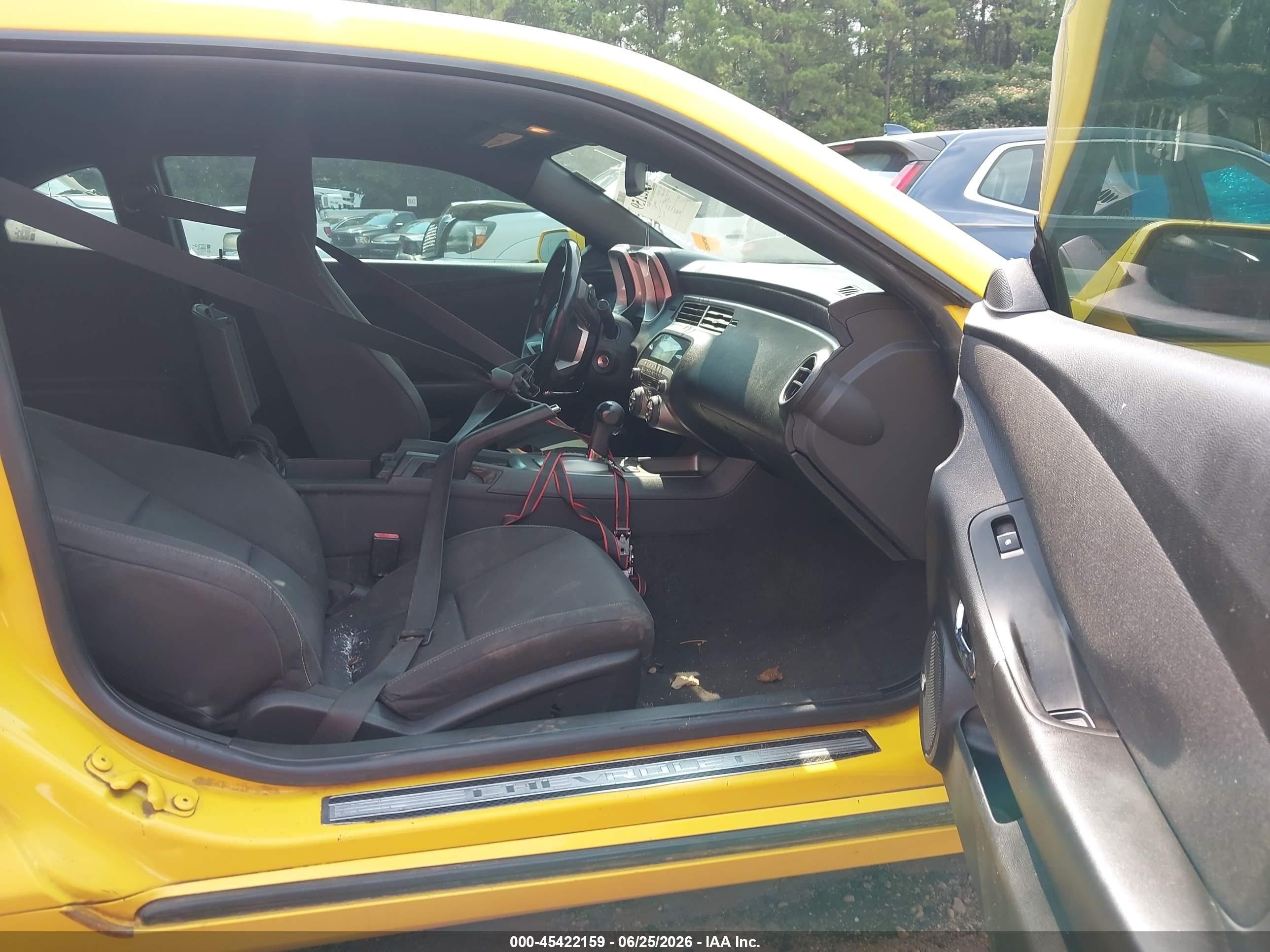2010 Chevrolet Camaro 1ss Yellow vin: 2G1FJ1EJ6A9203294