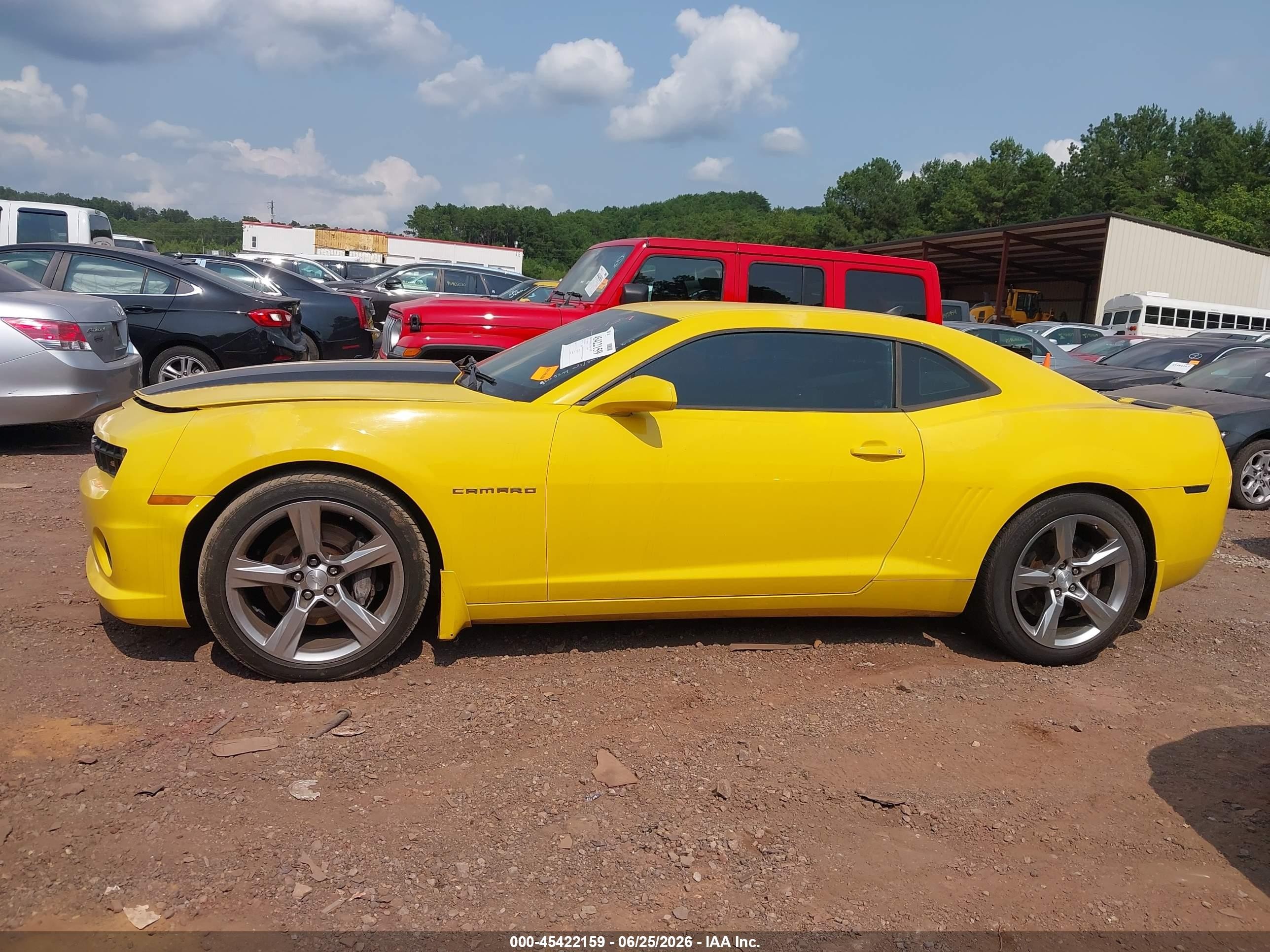 2010 Chevrolet Camaro 1ss Yellow vin: 2G1FJ1EJ6A9203294