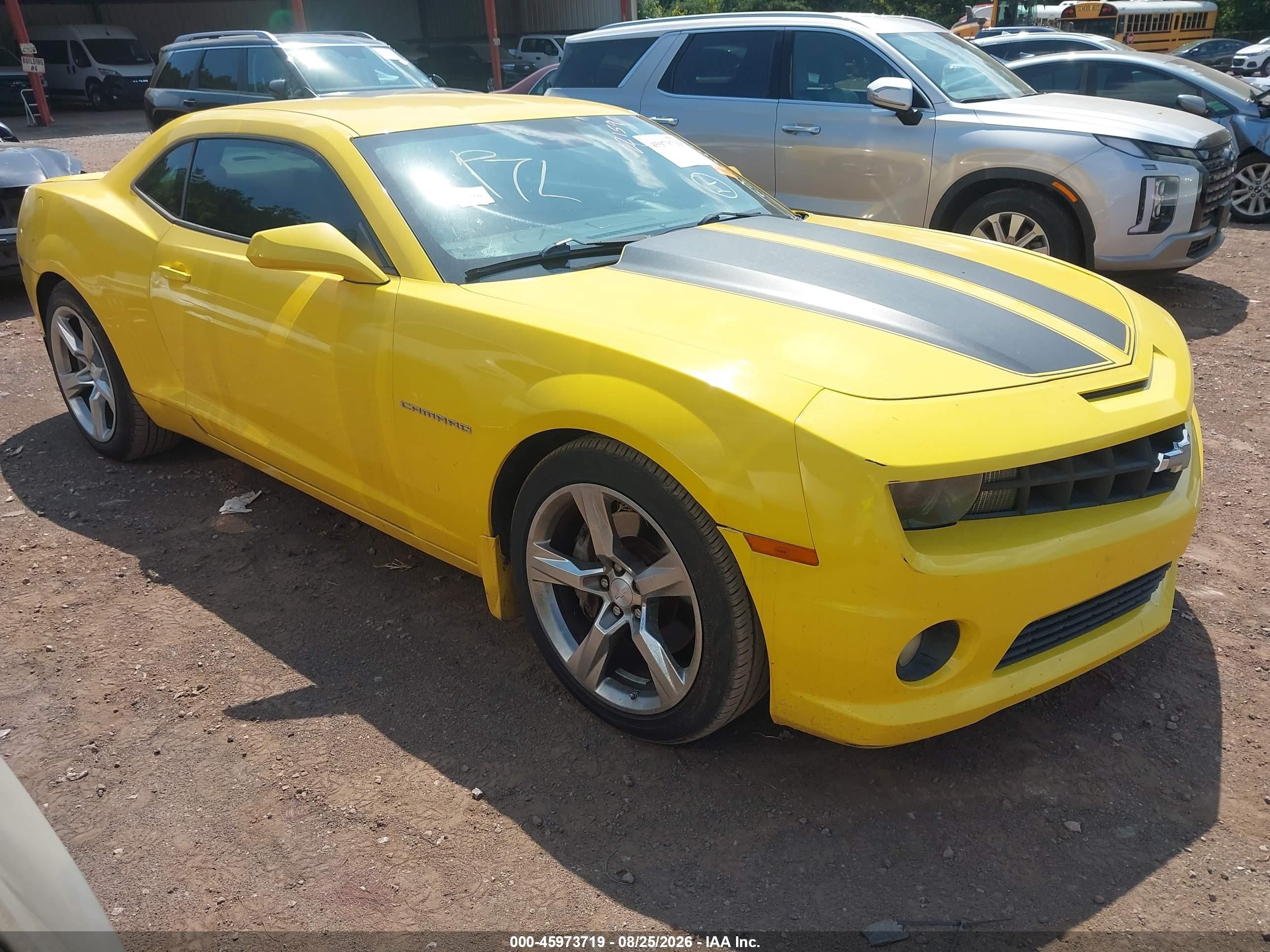 2010 Chevrolet Camaro 1ss Yellow vin: 2G1FJ1EJ6A9203294