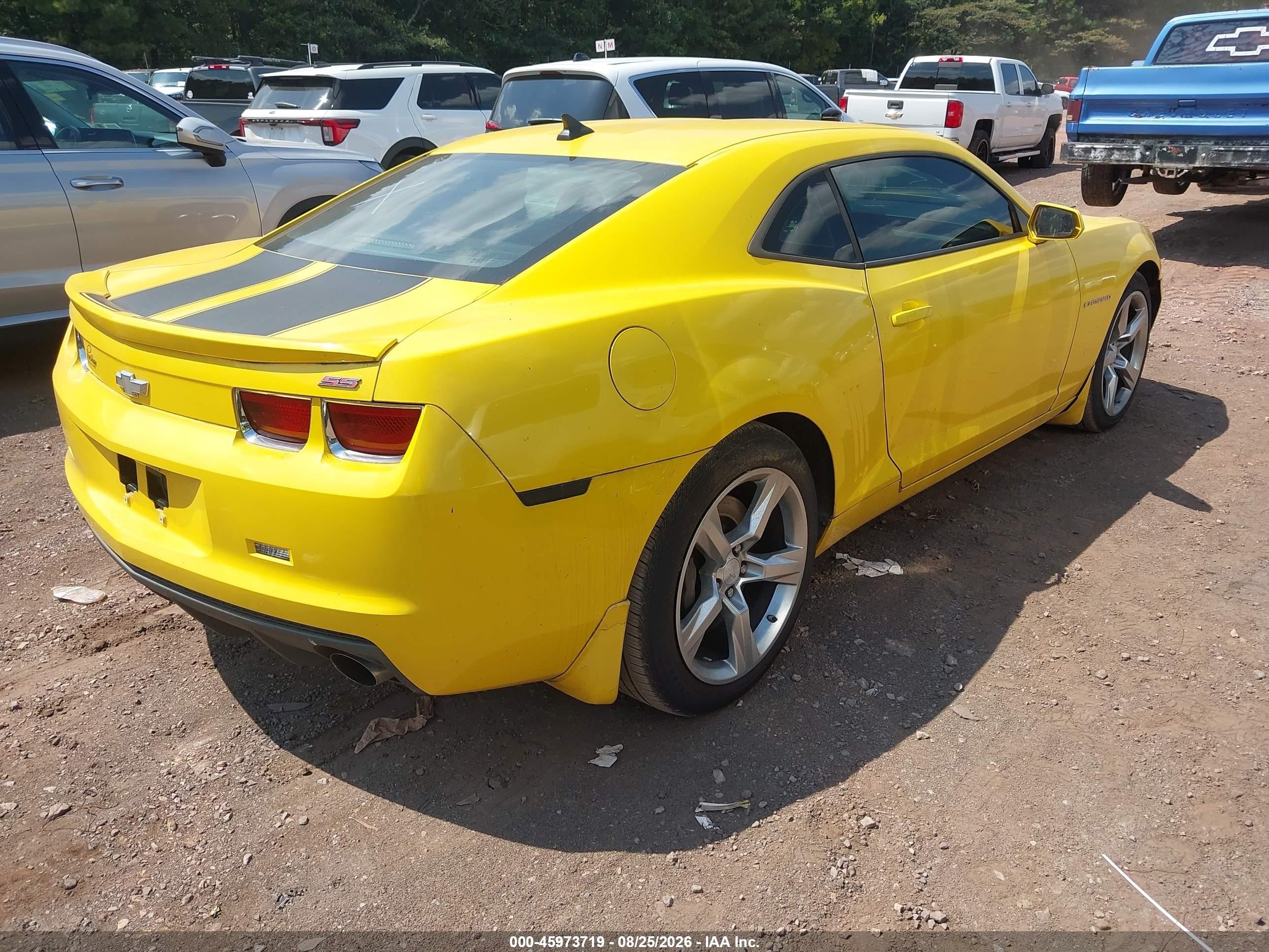 2010 Chevrolet Camaro 1ss Yellow vin: 2G1FJ1EJ6A9203294