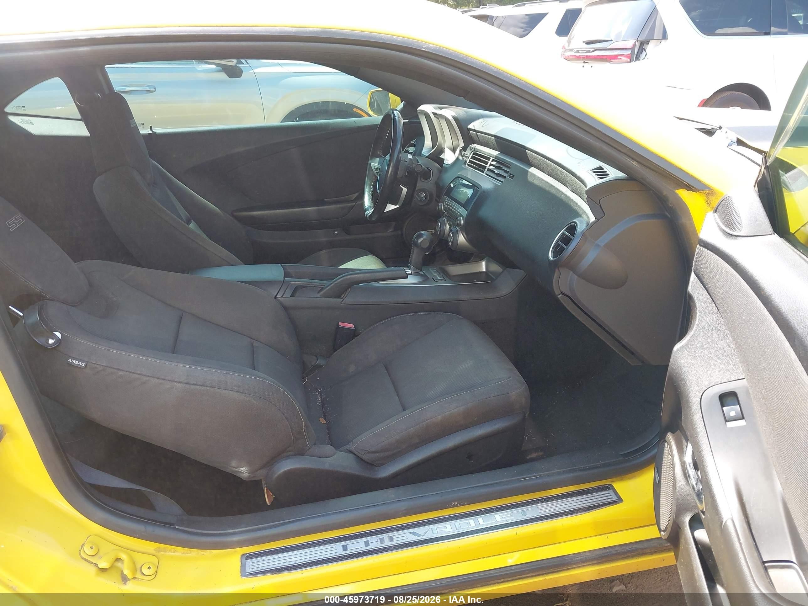2010 Chevrolet Camaro 1ss Yellow vin: 2G1FJ1EJ6A9203294