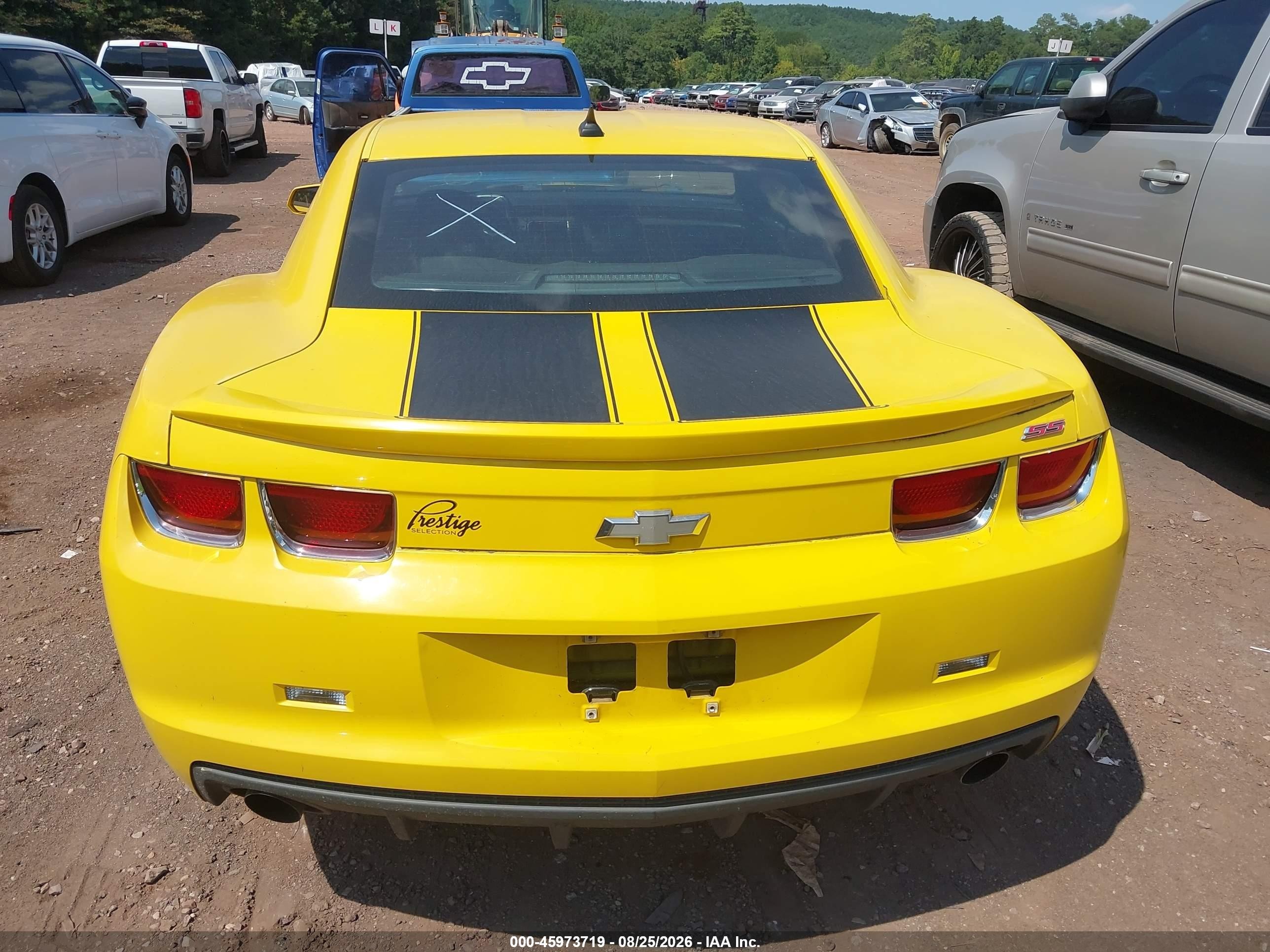 2010 Chevrolet Camaro 1ss Yellow vin: 2G1FJ1EJ6A9203294
