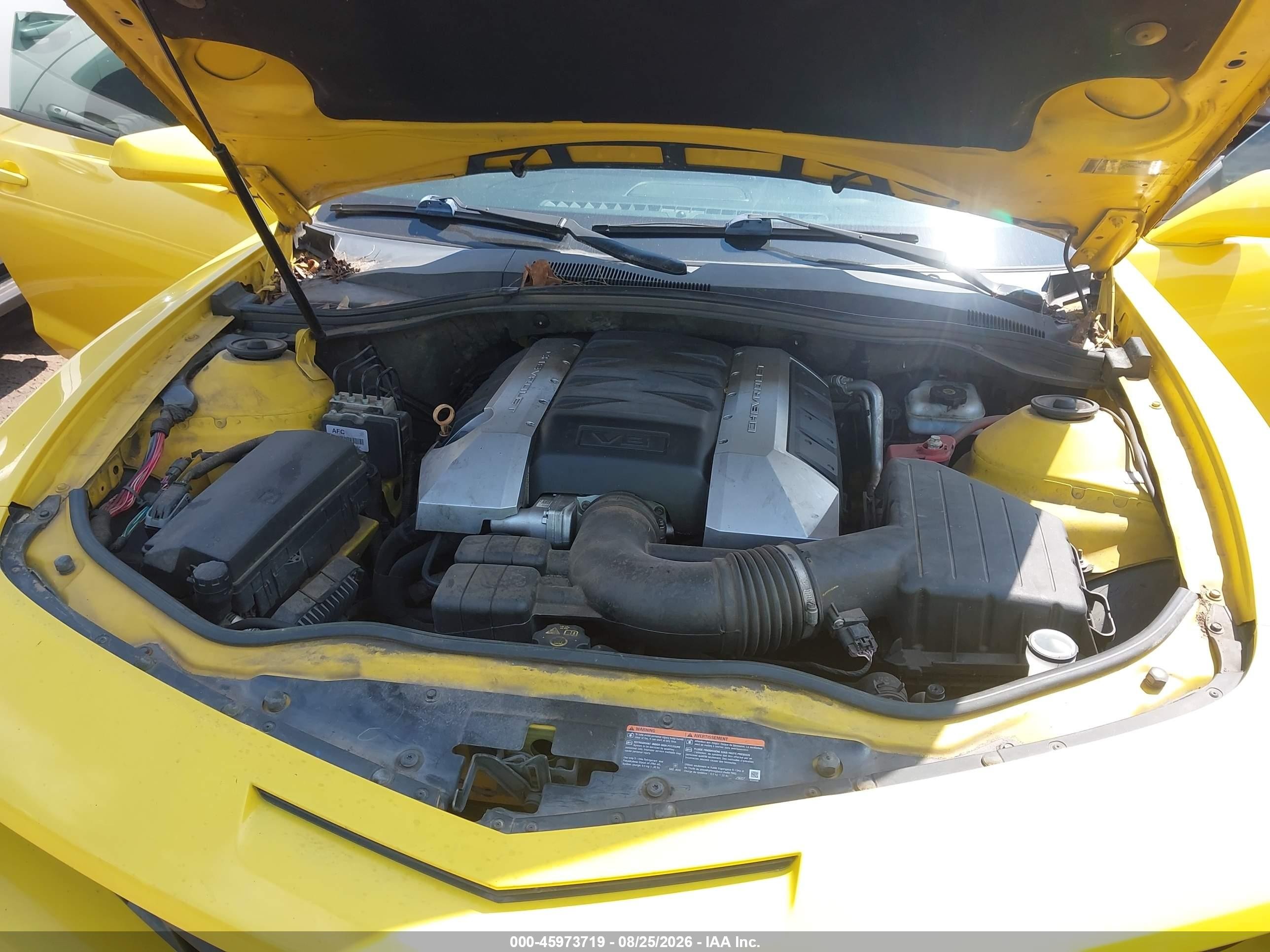 2010 Chevrolet Camaro 1ss Yellow vin: 2G1FJ1EJ6A9203294