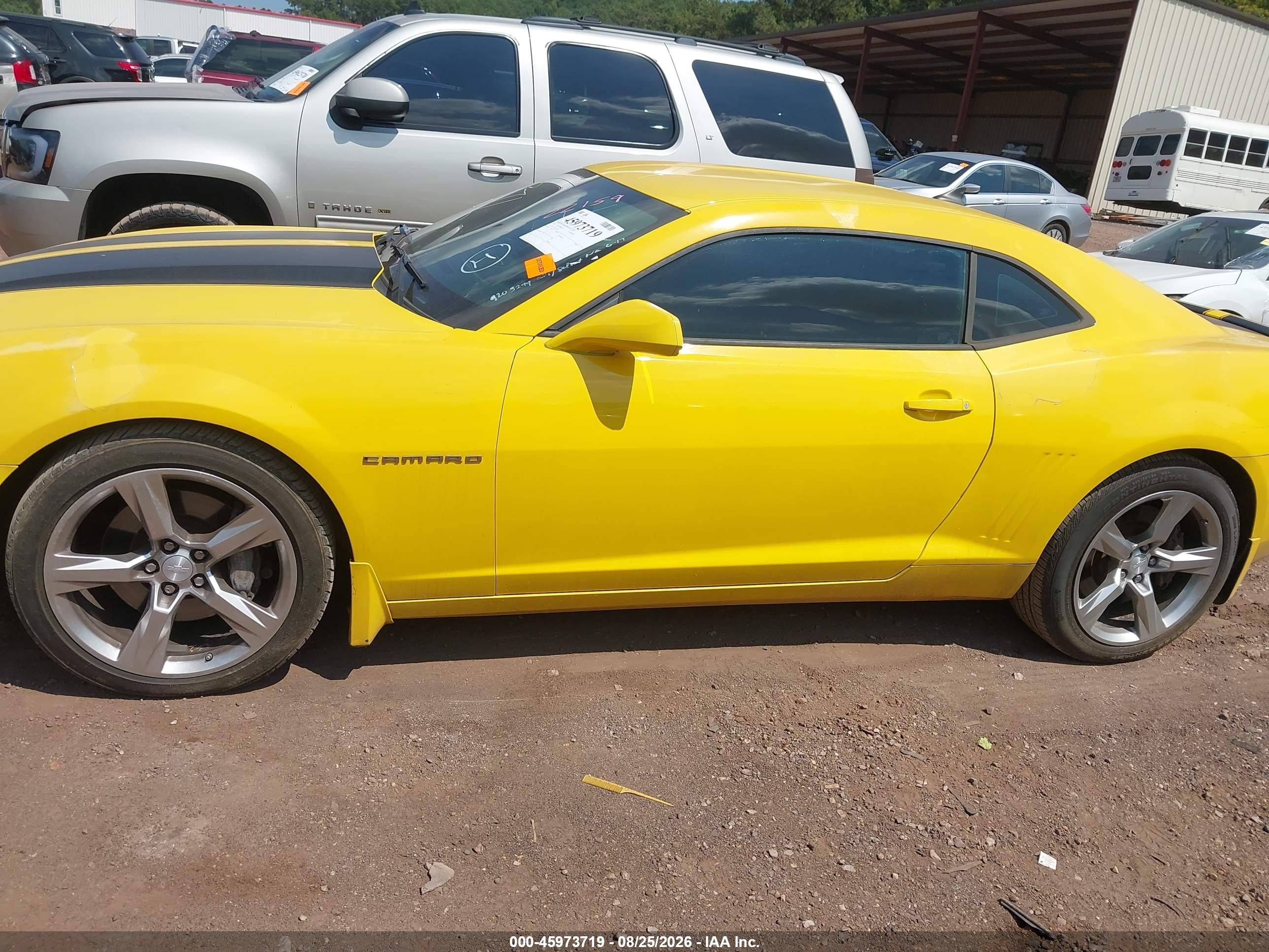 2010 Chevrolet Camaro 1ss Yellow vin: 2G1FJ1EJ6A9203294