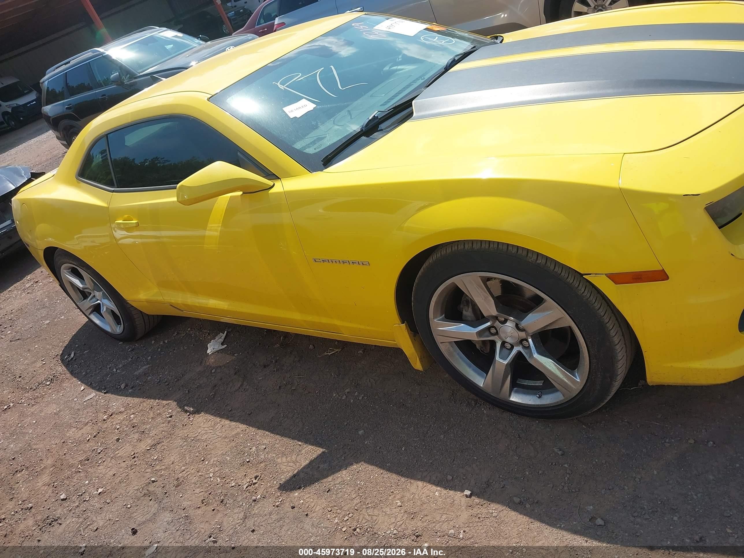 2010 Chevrolet Camaro 1ss Yellow vin: 2G1FJ1EJ6A9203294
