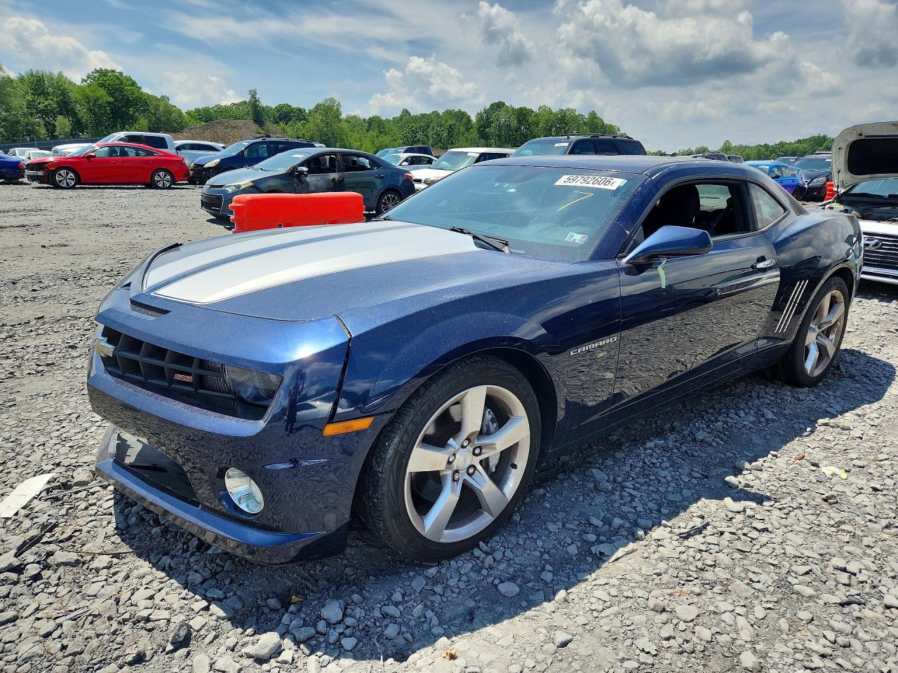 2011 Chevrolet Camaro Ss Blue vin: 2G1FJ1EJ6B9122846