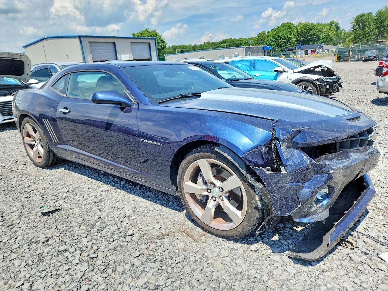 2011 Chevrolet Camaro Ss Blue vin: 2G1FJ1EJ6B9122846