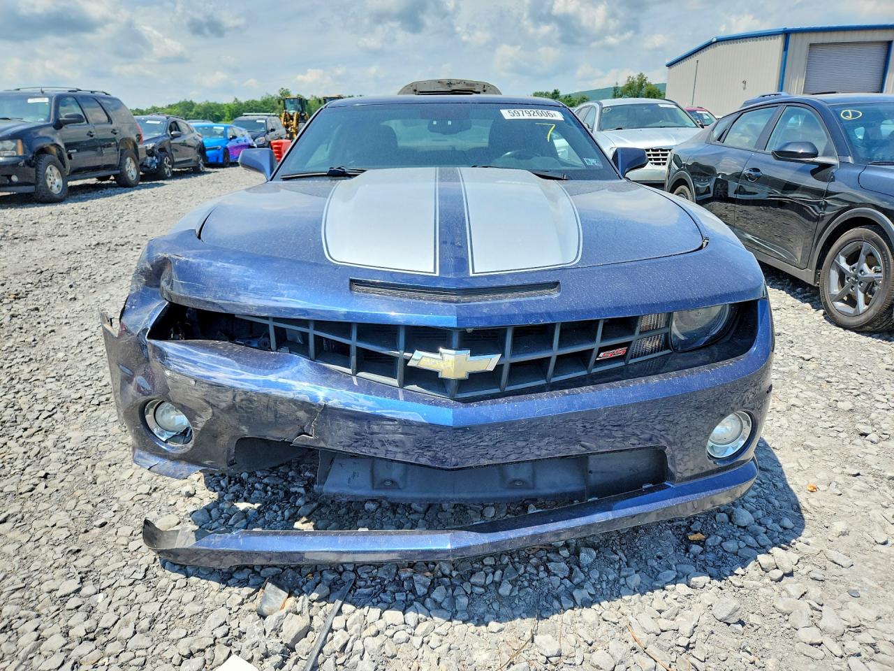 2011 Chevrolet Camaro Ss Blue vin: 2G1FJ1EJ6B9122846