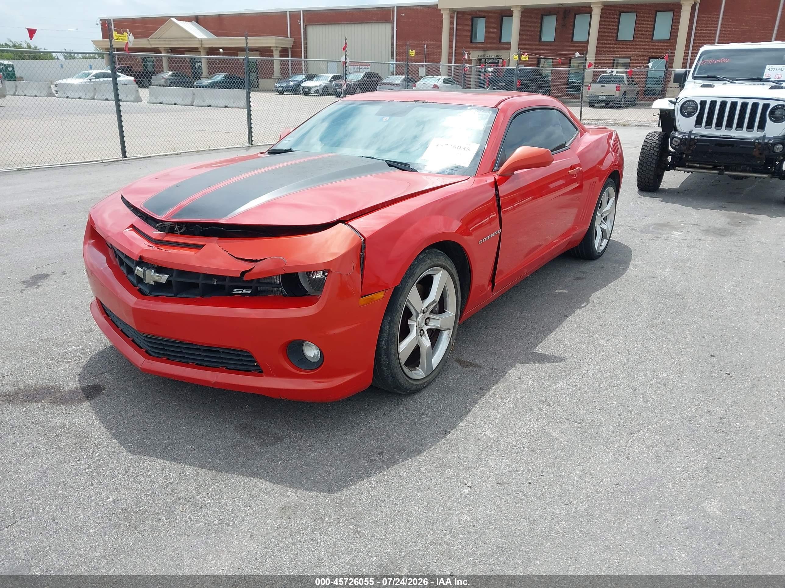 2010 Chevrolet Camaro 1ss Orange vin: 2G1FJ1EJ8A9167463