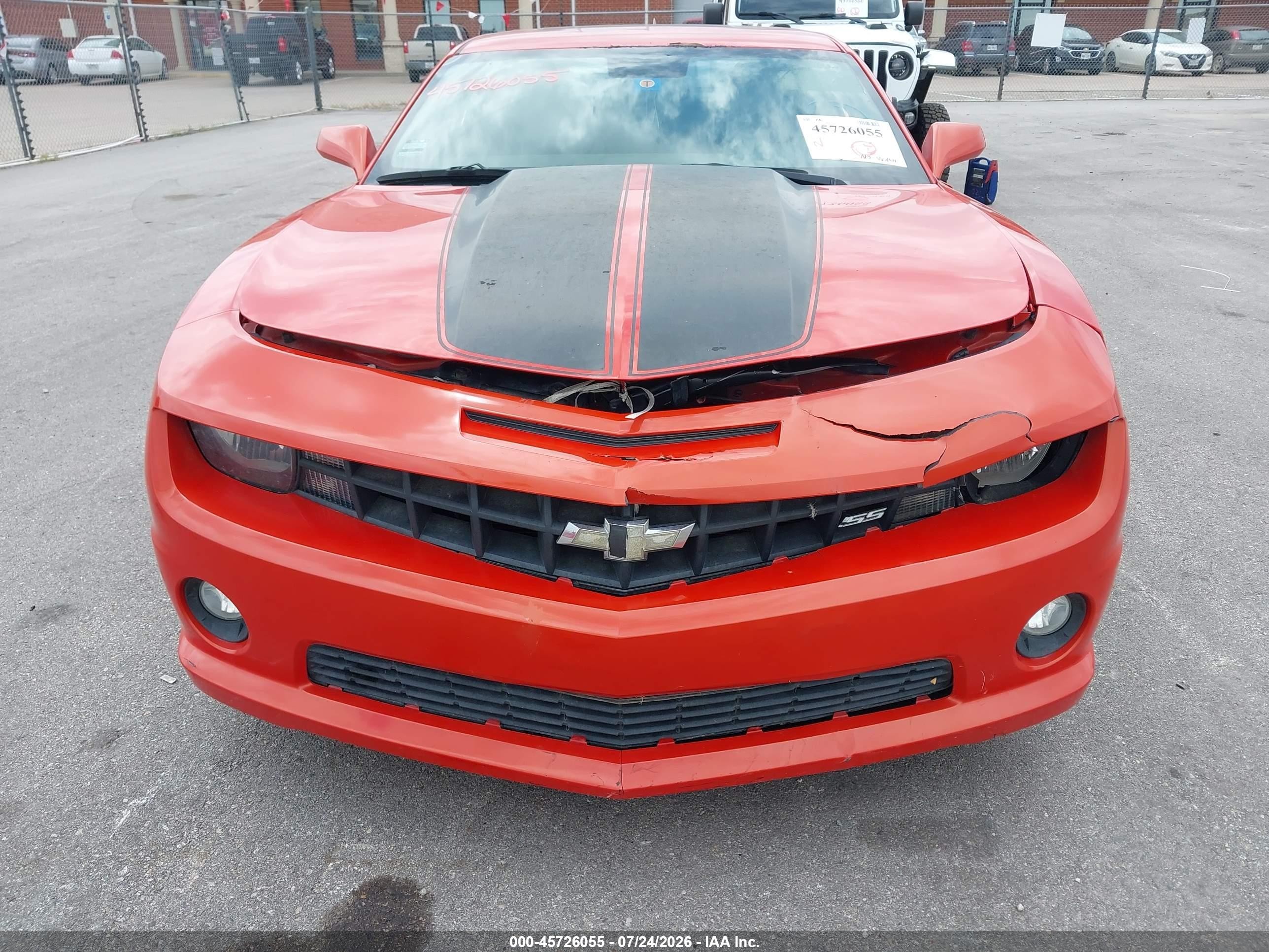 2010 Chevrolet Camaro 1ss Orange vin: 2G1FJ1EJ8A9167463