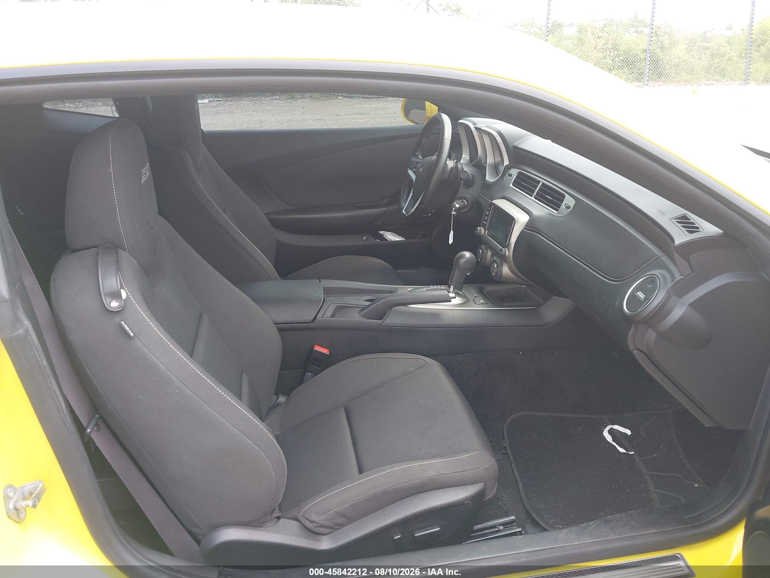 2014 Chevrolet Camaro 1ss Yellow vin: 2G1FJ1EJ8E9317836