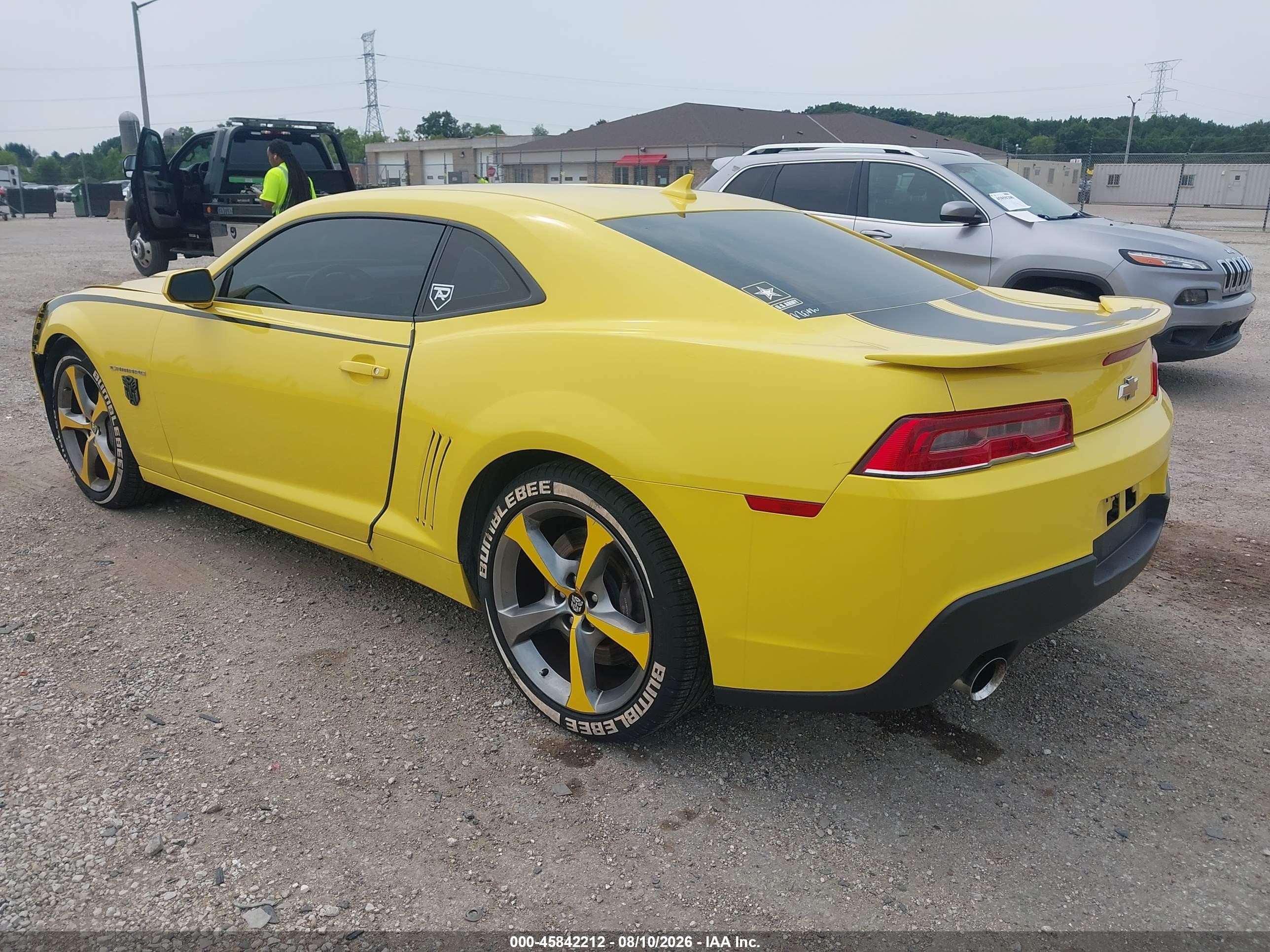 2014 Chevrolet Camaro 1ss Yellow vin: 2G1FJ1EJ8E9317836