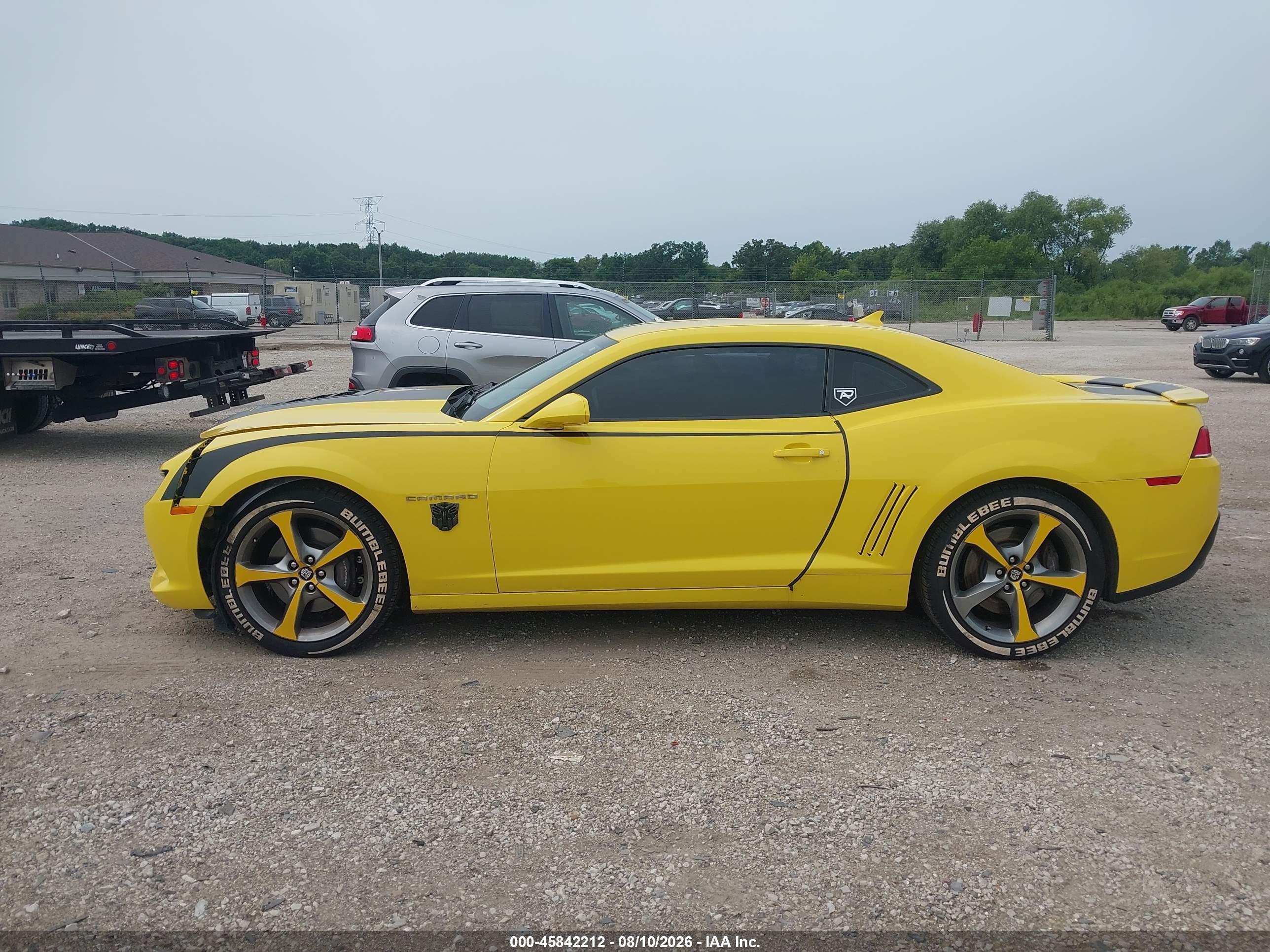 2014 Chevrolet Camaro 1ss Yellow vin: 2G1FJ1EJ8E9317836