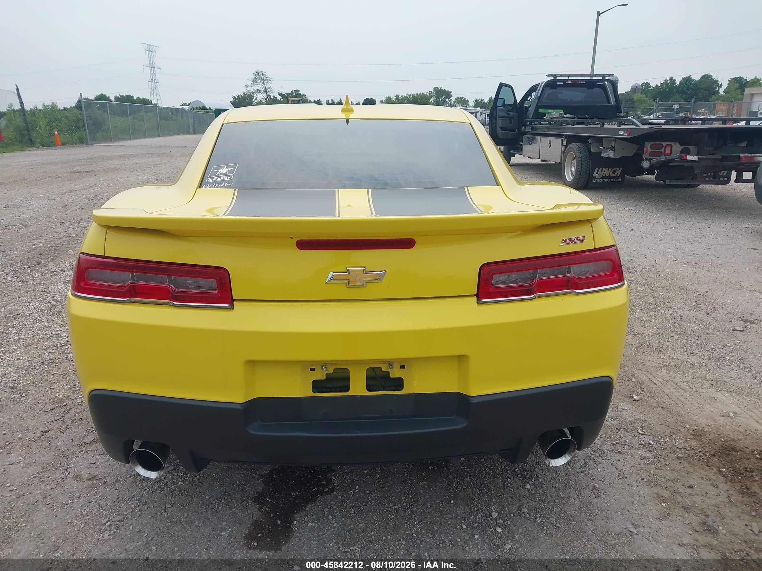2014 Chevrolet Camaro 1ss Yellow vin: 2G1FJ1EJ8E9317836