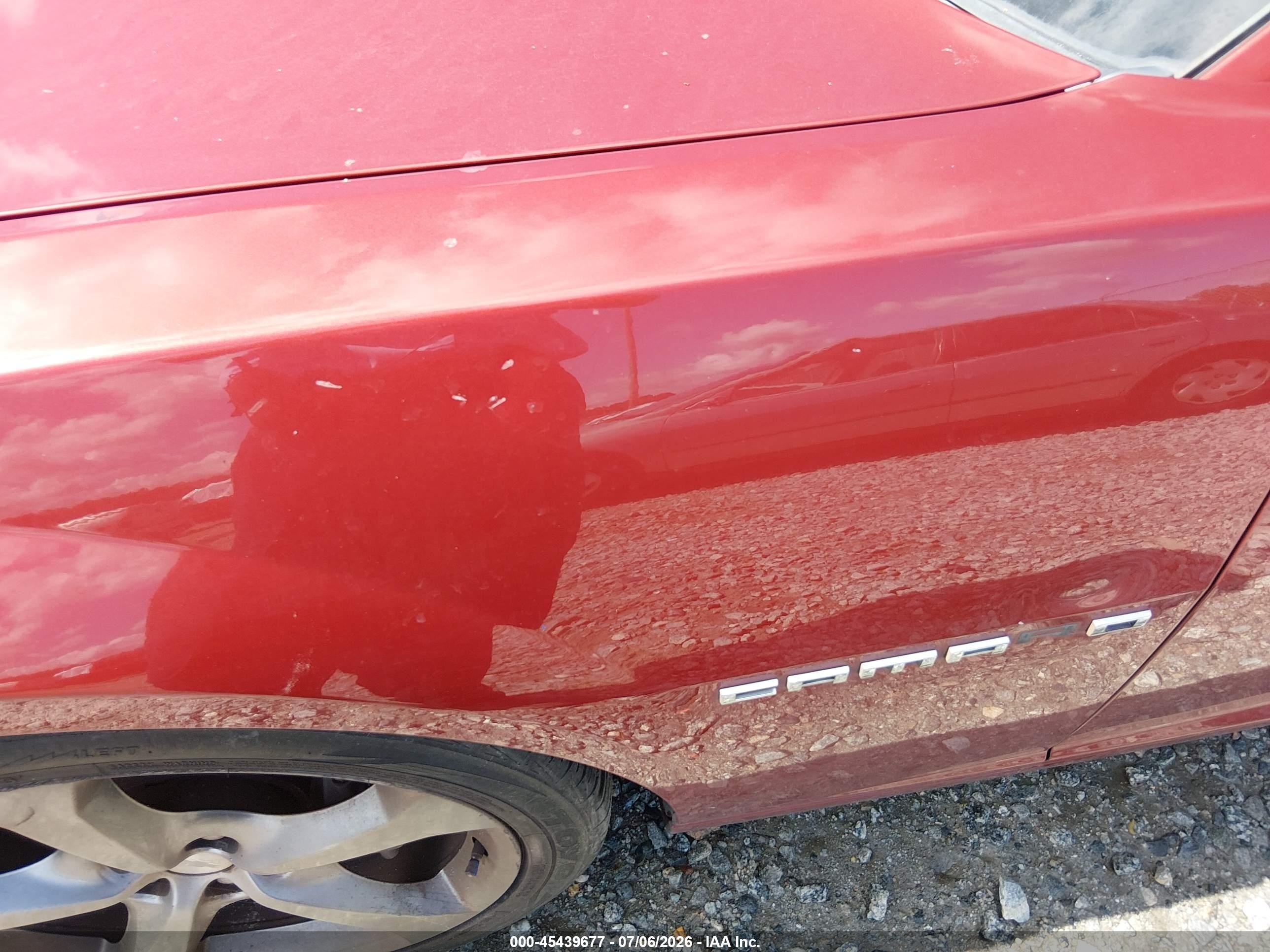 2014 Chevrolet Camaro 1ss Red vin: 2G1FJ1EJ9E9145817