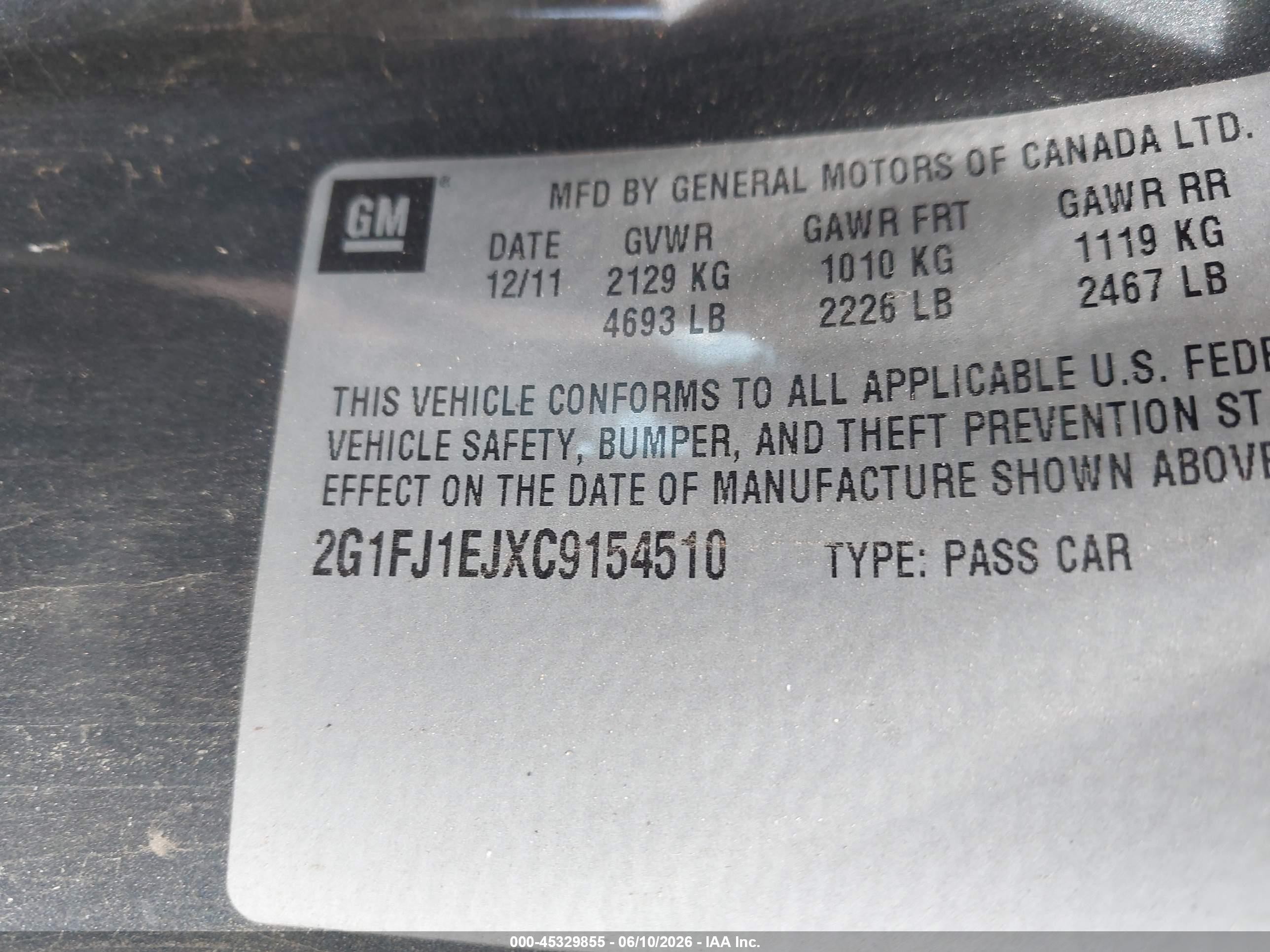 2012 Chevrolet Camaro 1ss Gray vin: 2G1FJ1EJXC9154510